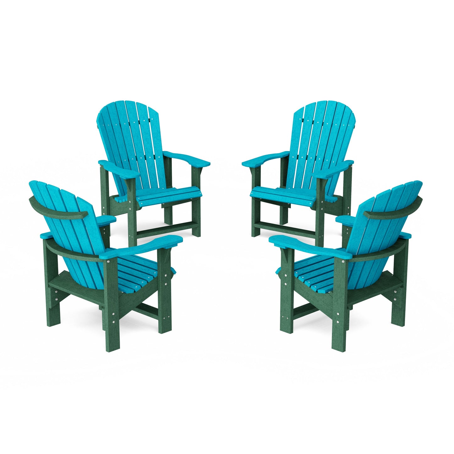 Heritage Upright Adirondack Chairs Set of 4