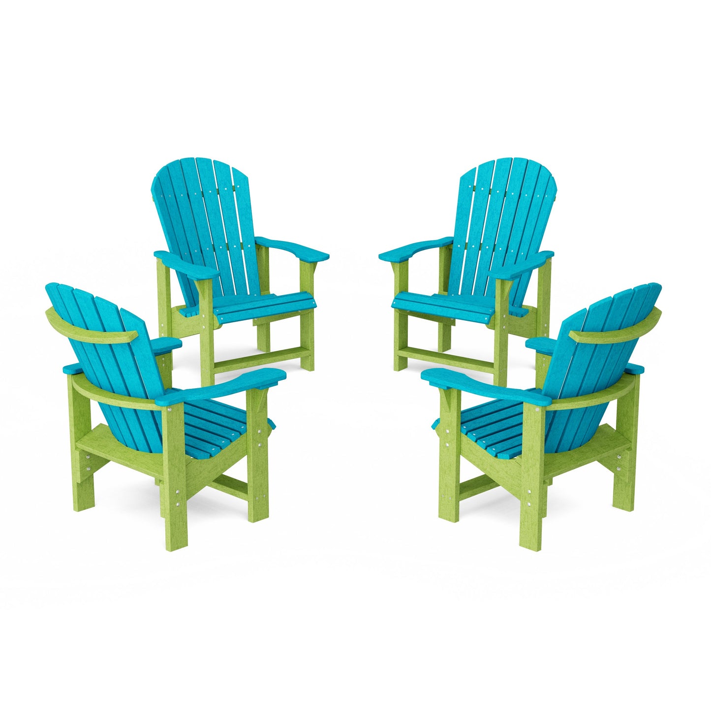 Heritage Upright Adirondack Chairs Set of 4