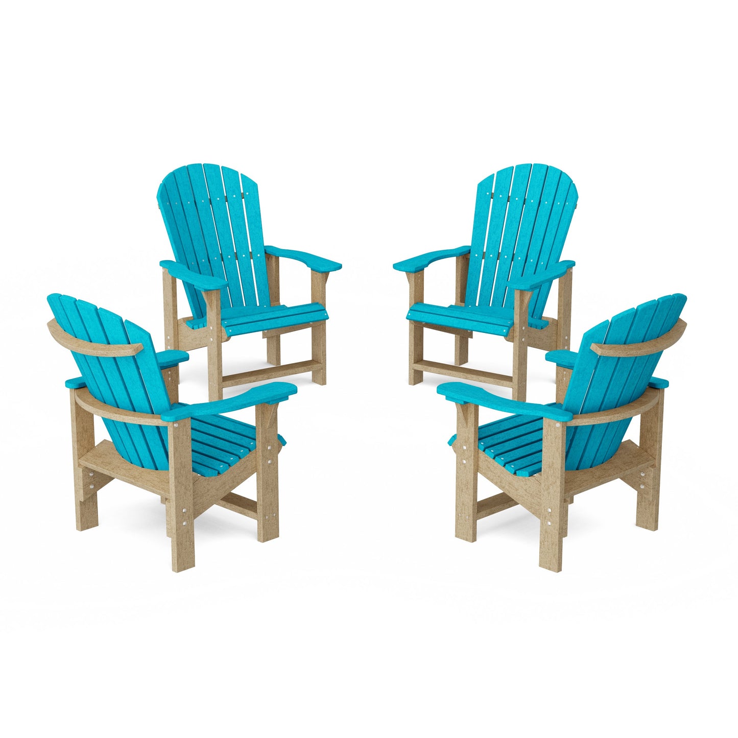 Heritage Upright Adirondack Chairs Set of 4