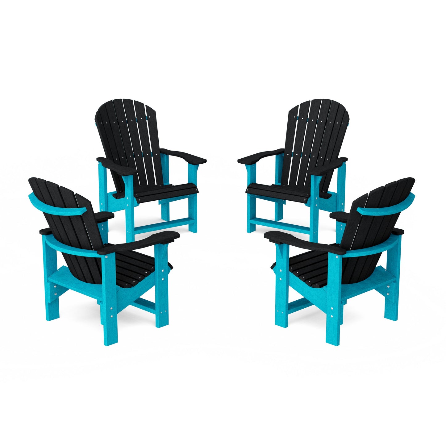 Heritage Upright Adirondack Chairs Set of 4