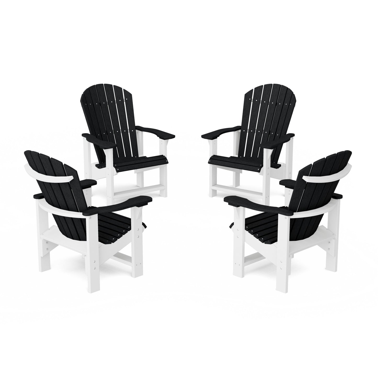 Heritage Upright Adirondack Chairs Set of 4