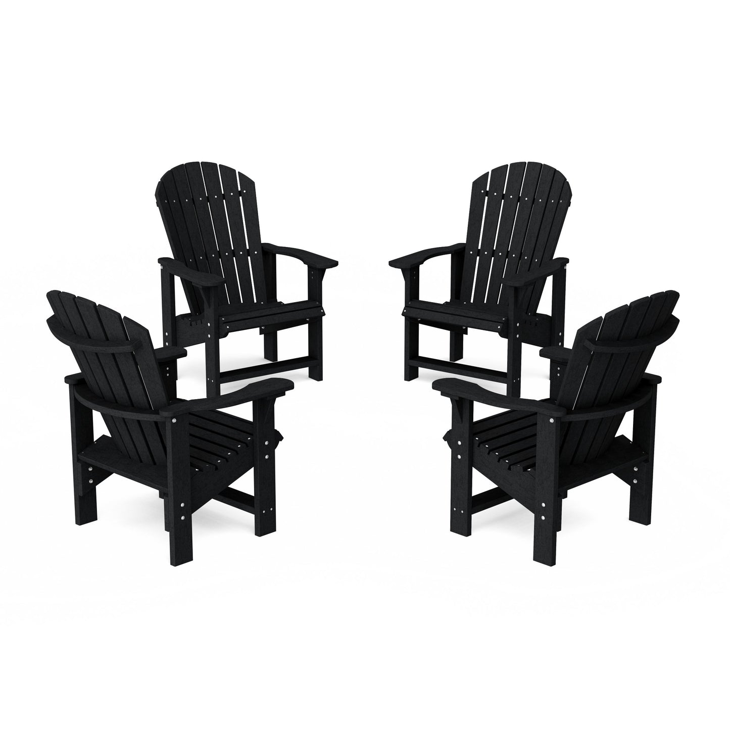 Heritage Upright Adirondack Chairs Set of 4