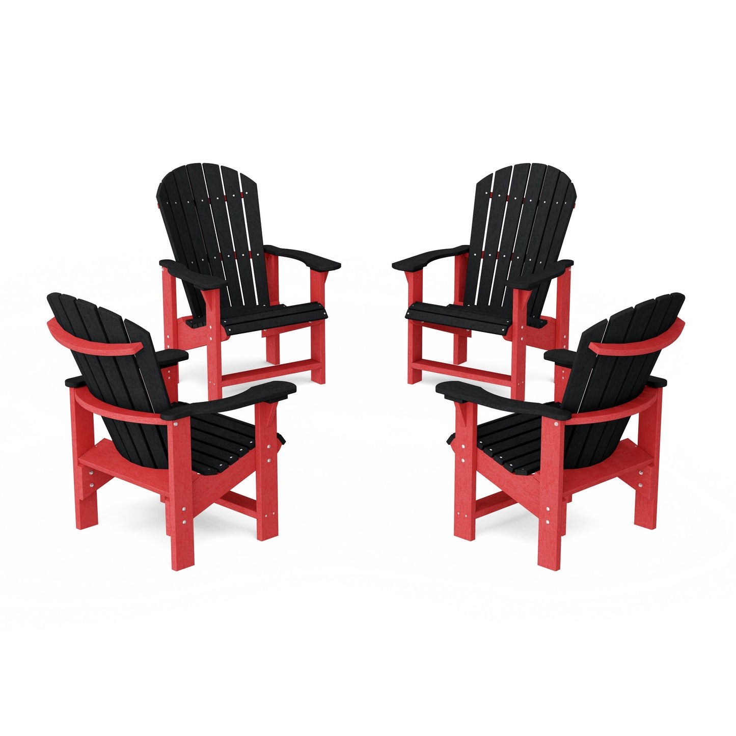 Heritage Upright Adirondack Chairs Set of 4