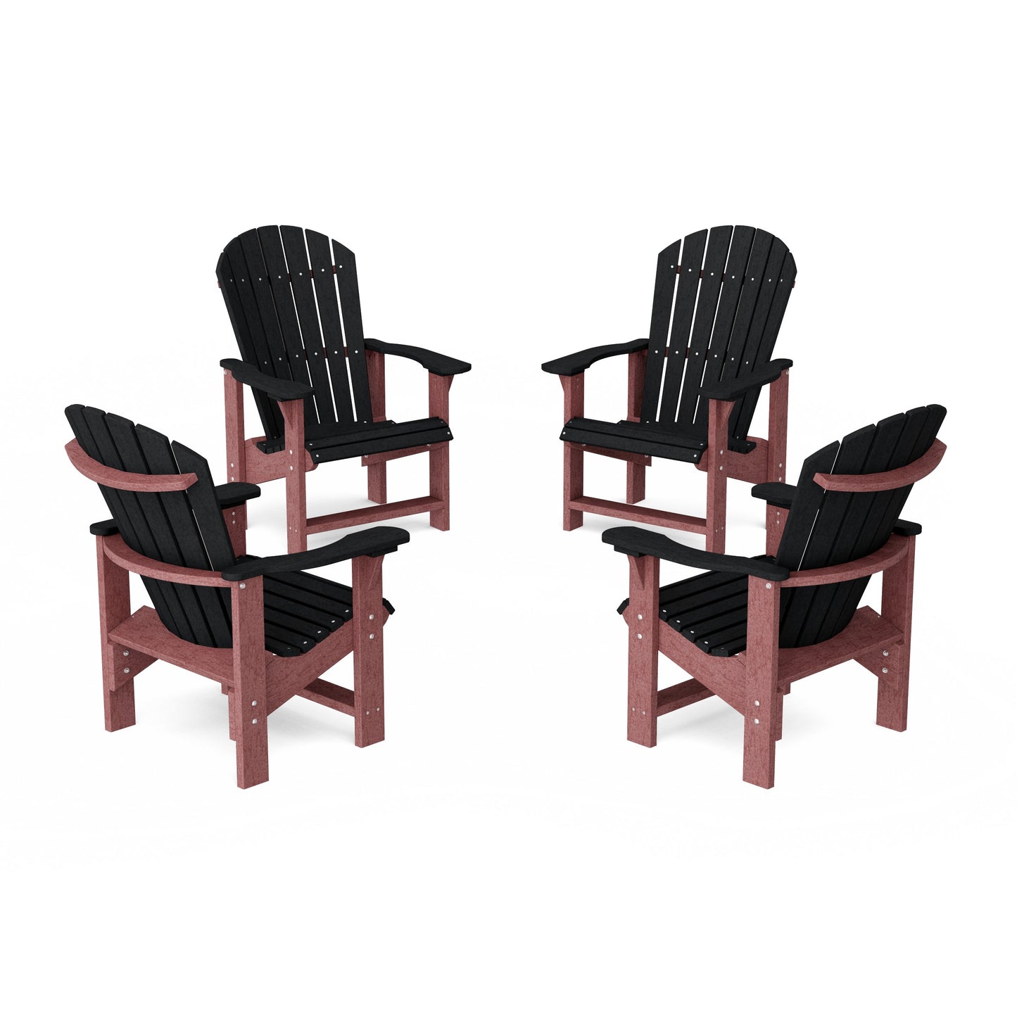 Heritage Upright Adirondack Chairs Set of 4