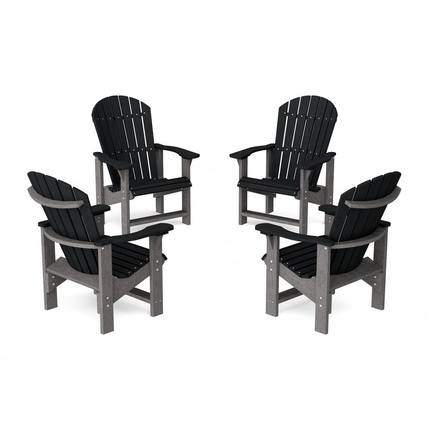 Heritage Upright Adirondack Chairs Set of 4