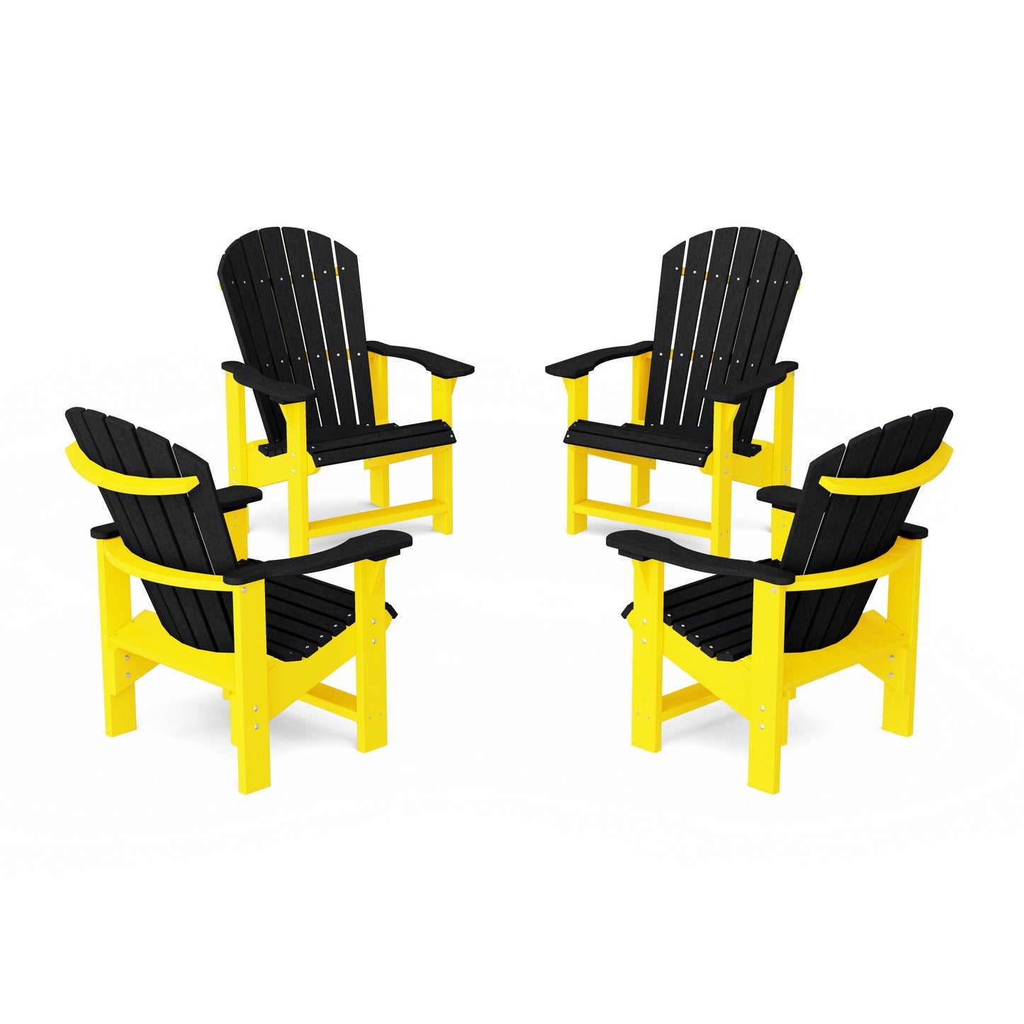 Heritage Upright Adirondack Chairs Set of 4