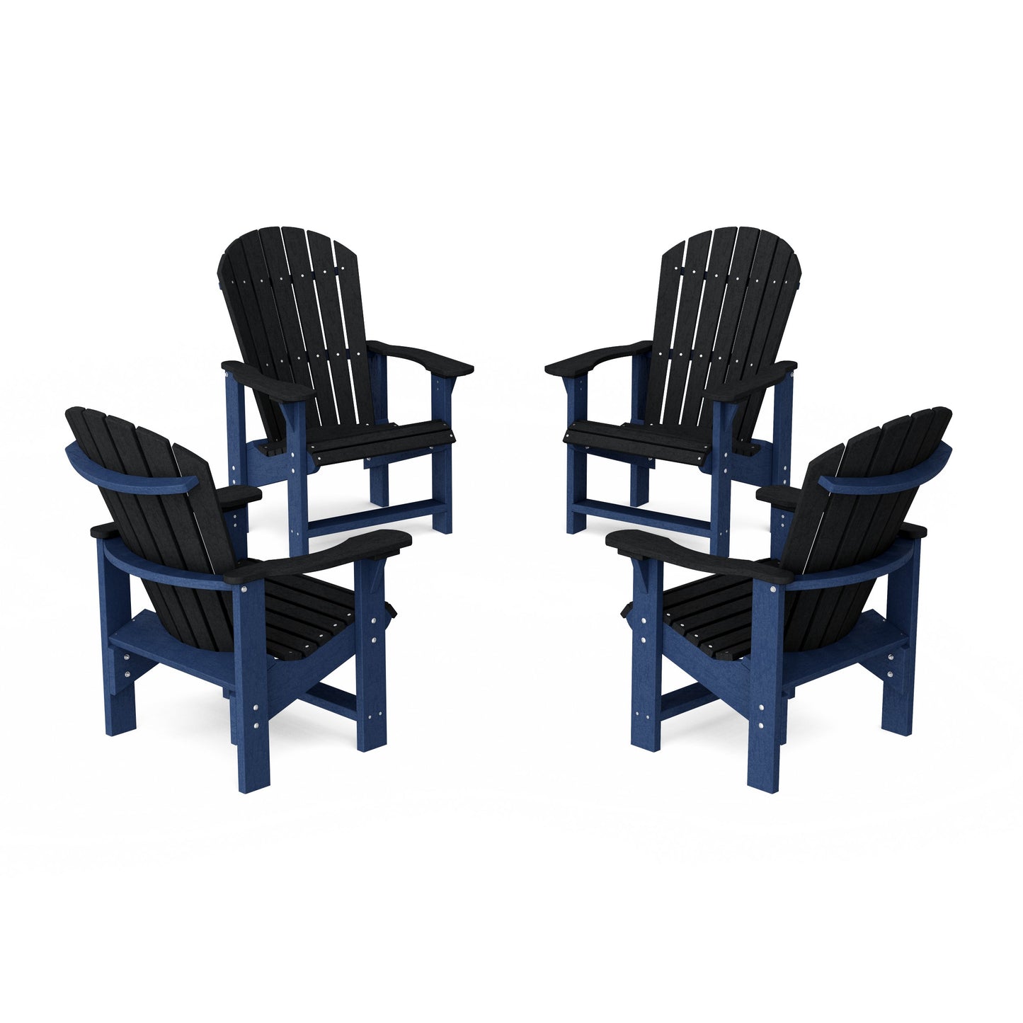 Heritage Upright Adirondack Chairs Set of 4
