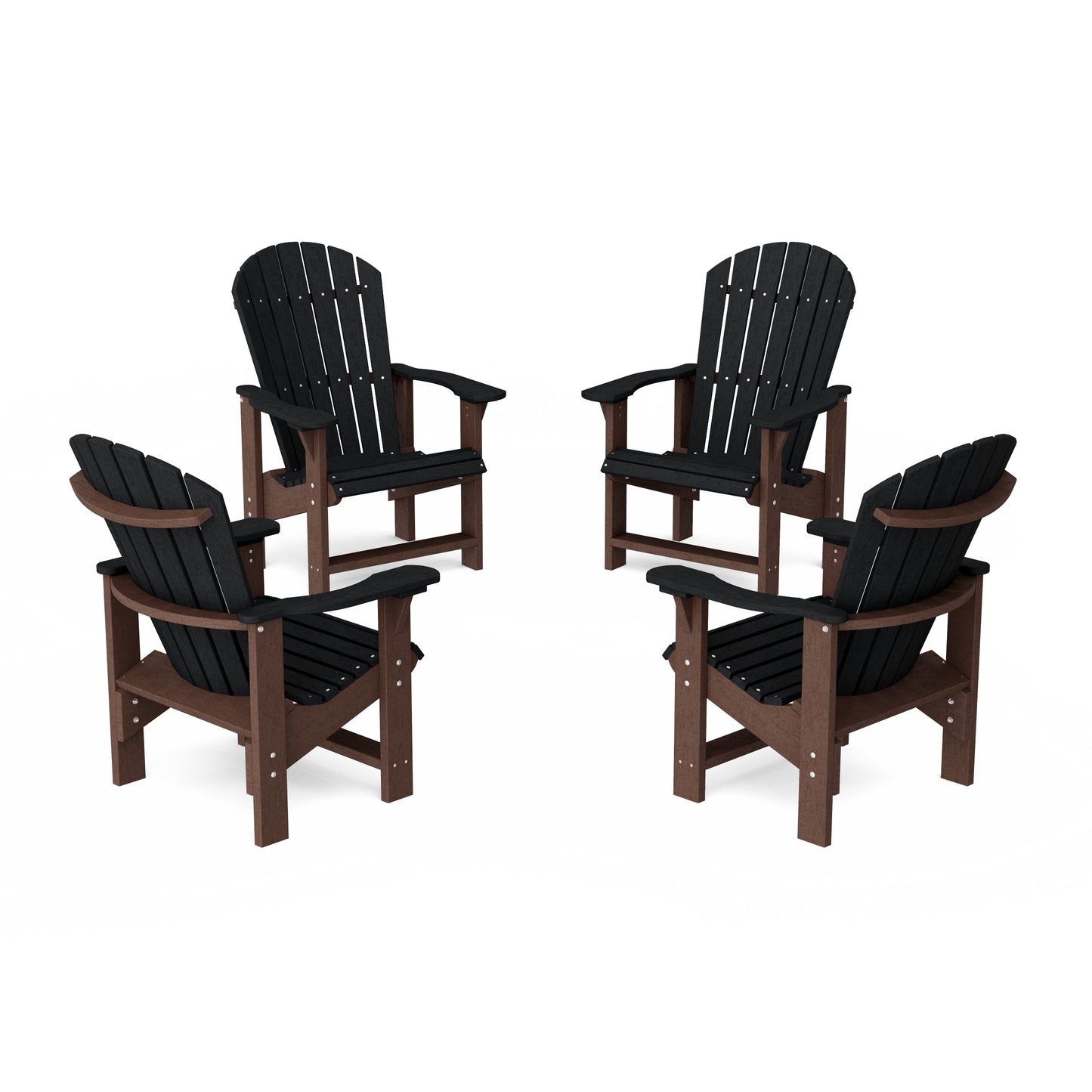 Heritage Upright Adirondack Chairs Set of 4