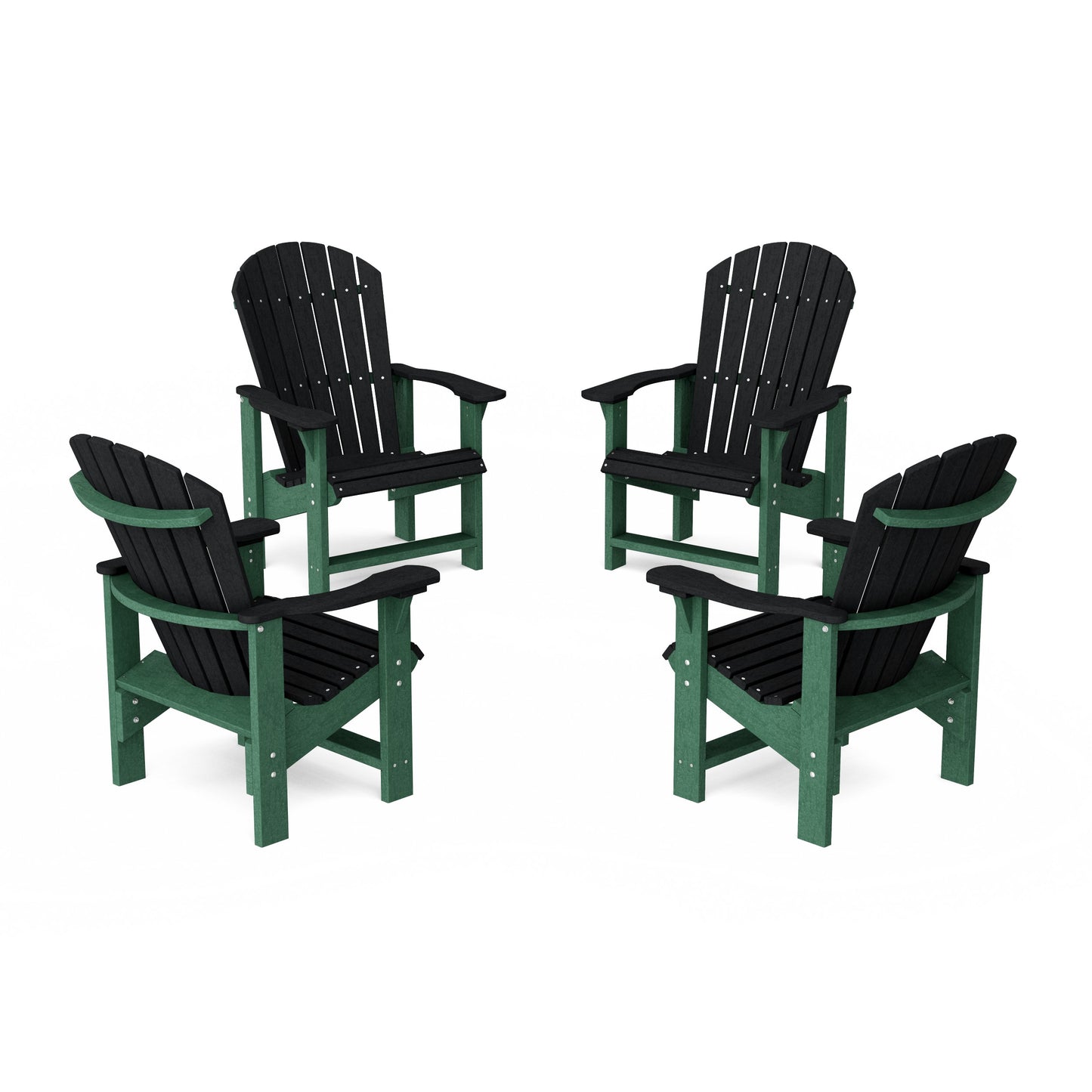 Heritage Upright Adirondack Chairs Set of 4