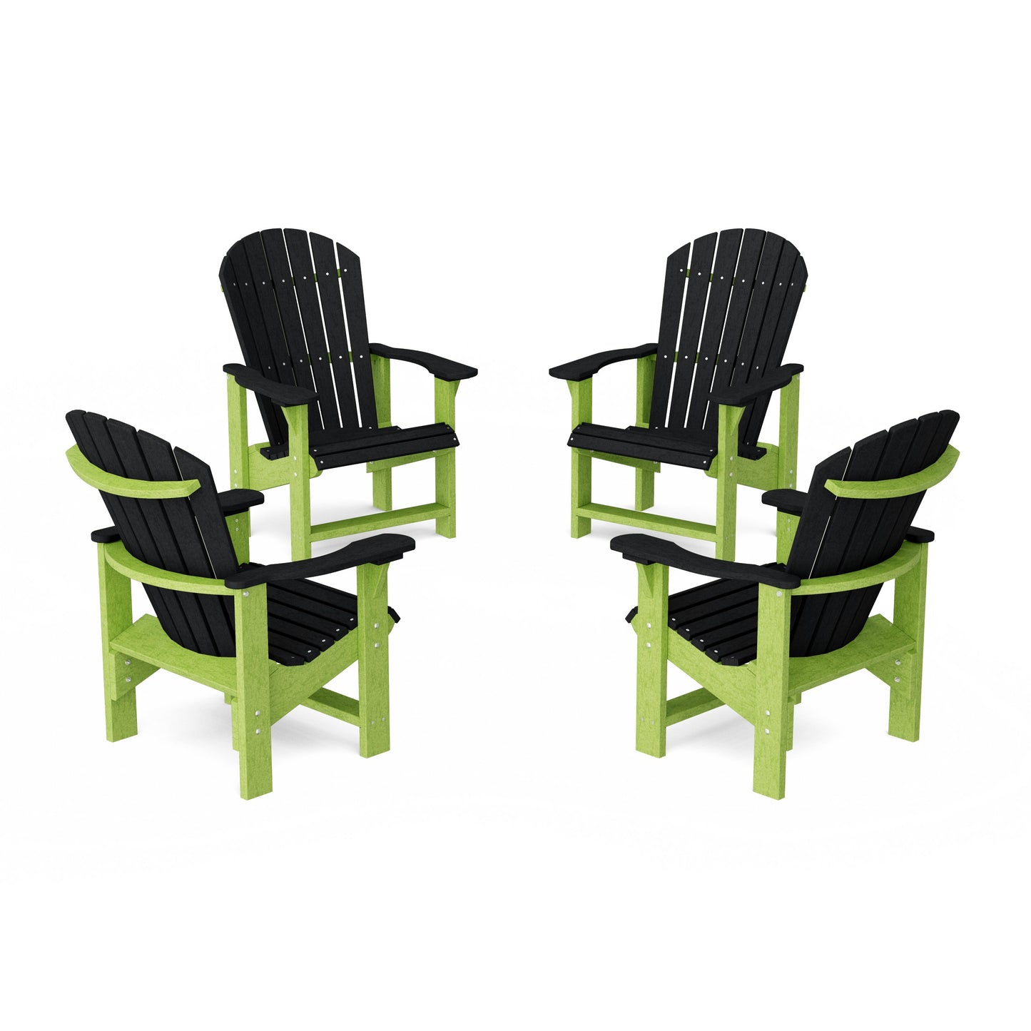 Heritage Upright Adirondack Chairs Set of 4