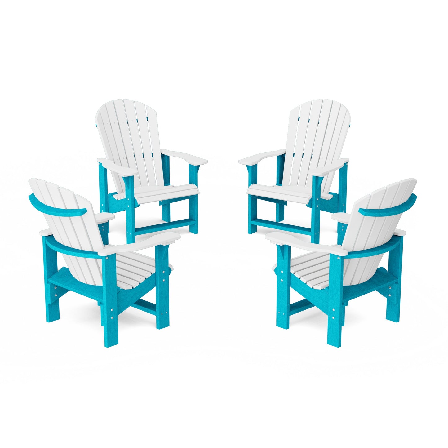 Heritage Upright Adirondack Chairs Set of 4