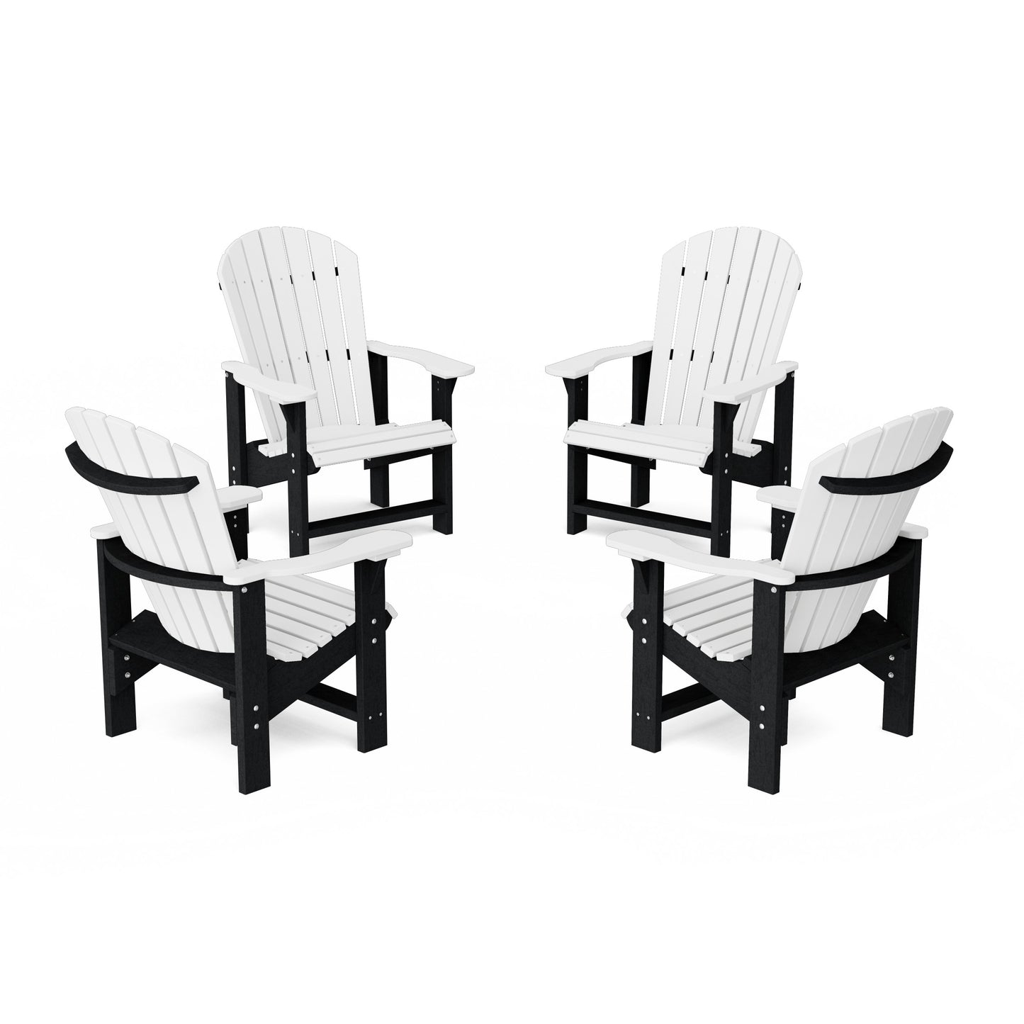 Heritage Upright Adirondack Chairs Set of 4