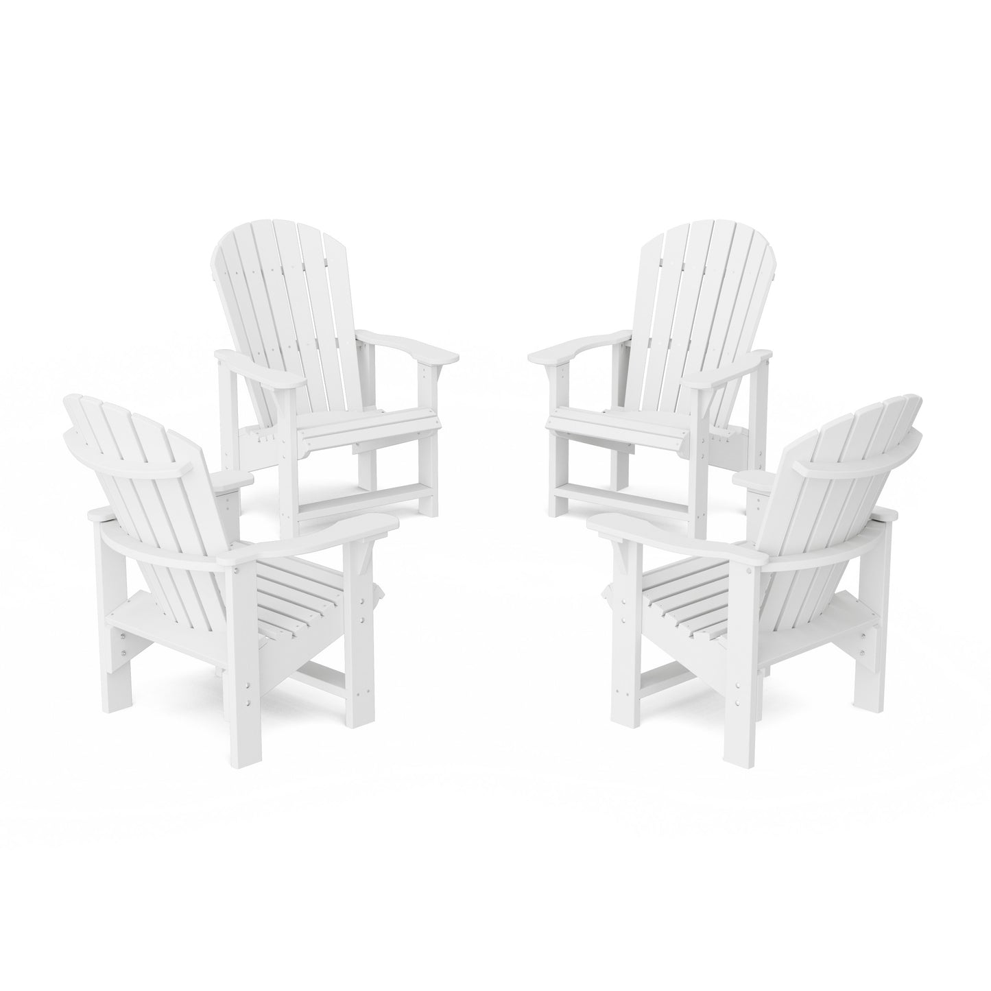 Heritage Upright Adirondack Chairs Set of 4