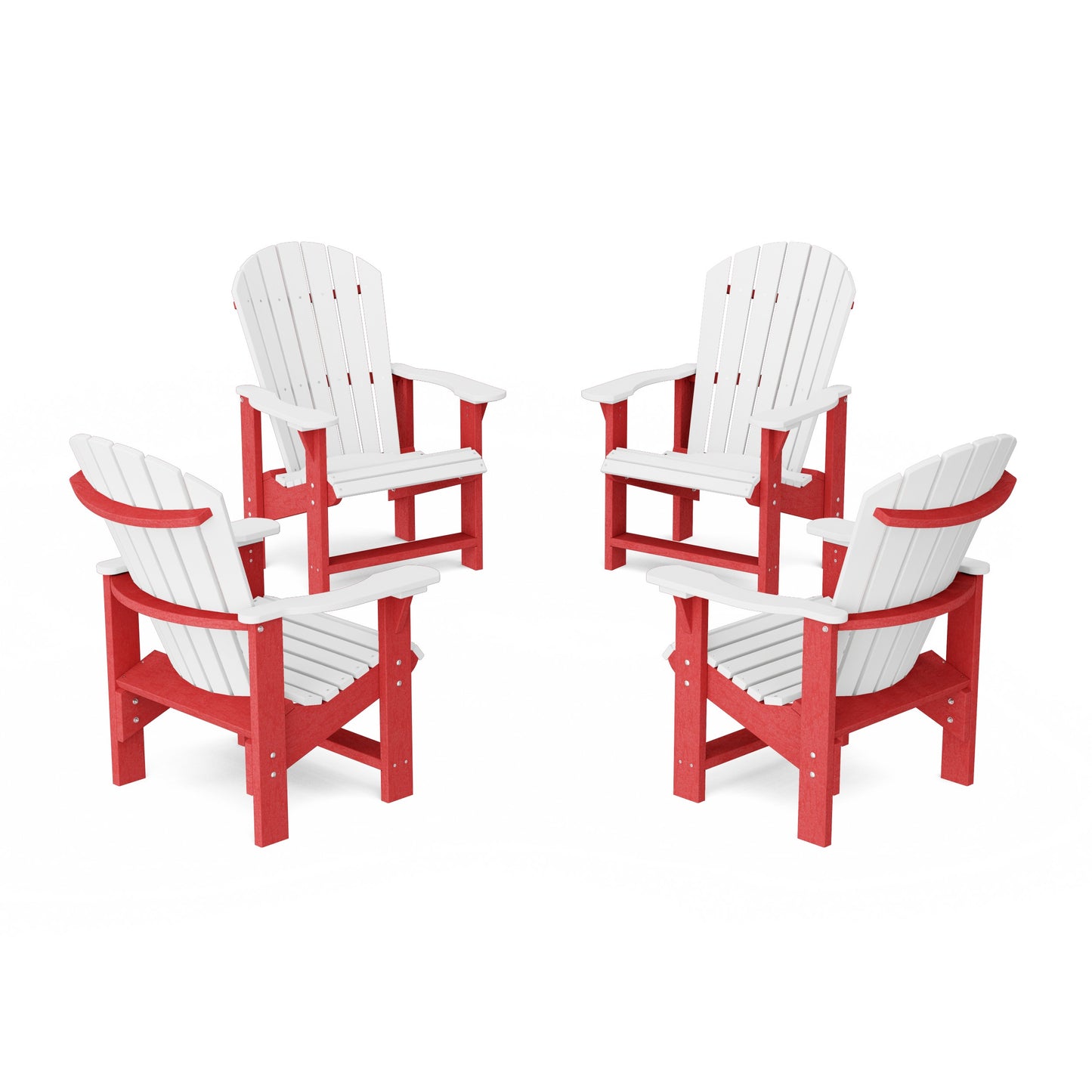 Heritage Upright Adirondack Chairs Set of 4