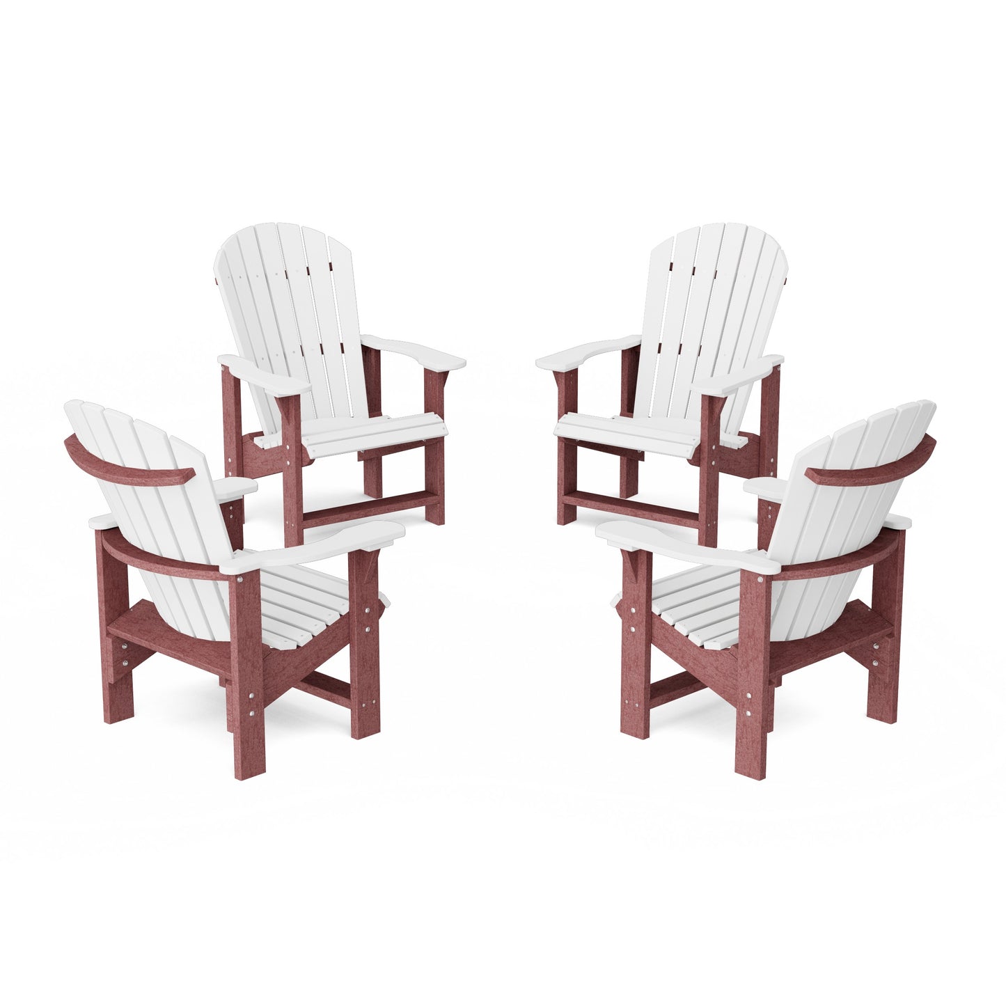 Heritage Upright Adirondack Chairs Set of 4