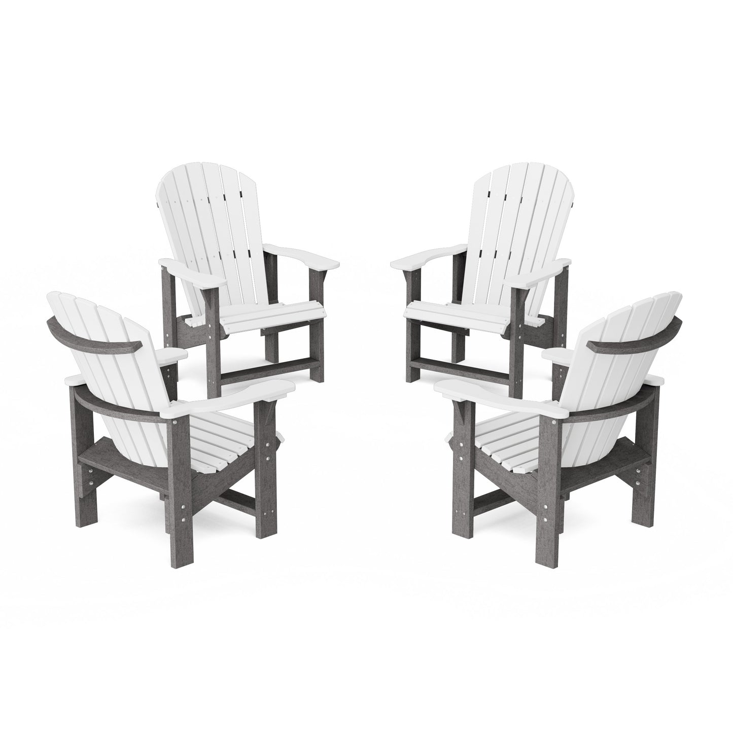 Heritage Upright Adirondack Chairs Set of 4