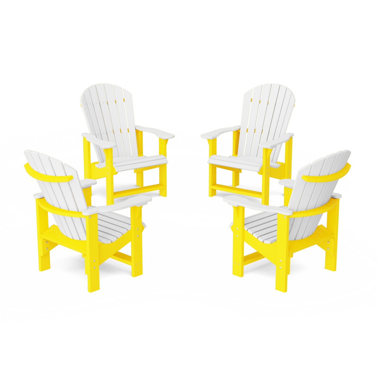 Heritage Upright Adirondack Chairs Set of 4