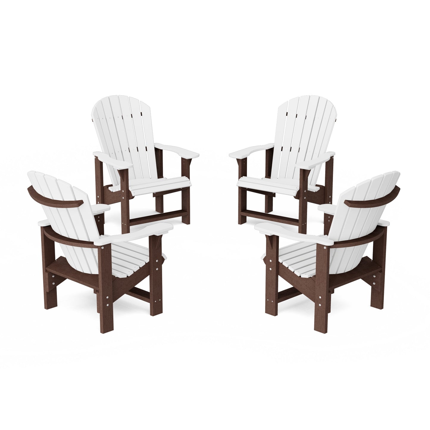 Heritage Upright Adirondack Chairs Set of 4