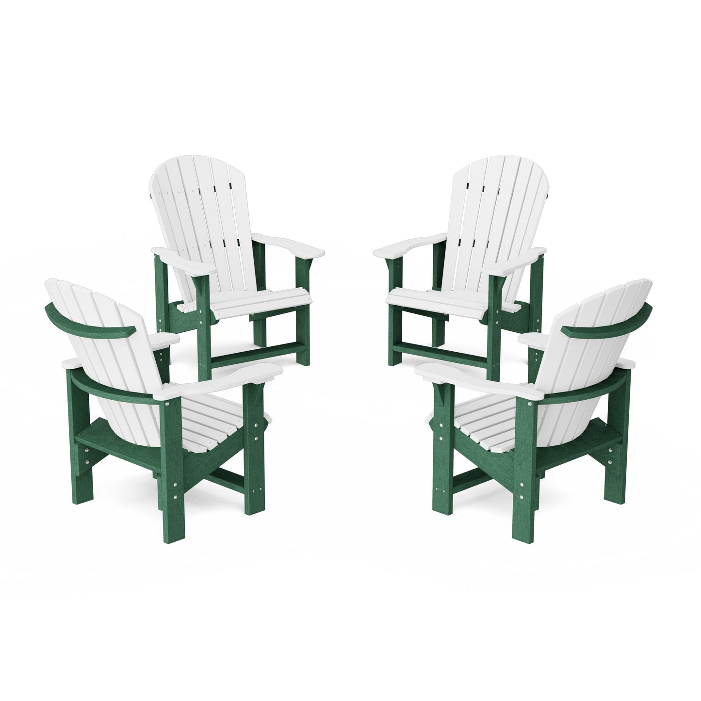Heritage Upright Adirondack Chairs Set of 4