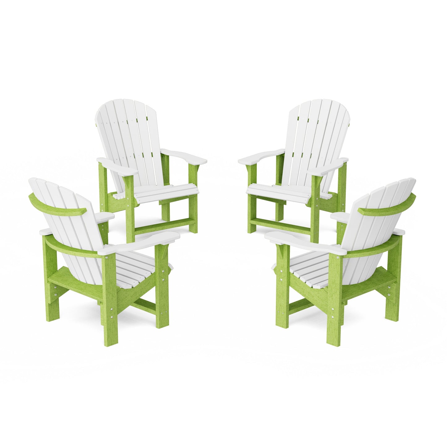 Heritage Upright Adirondack Chairs Set of 4