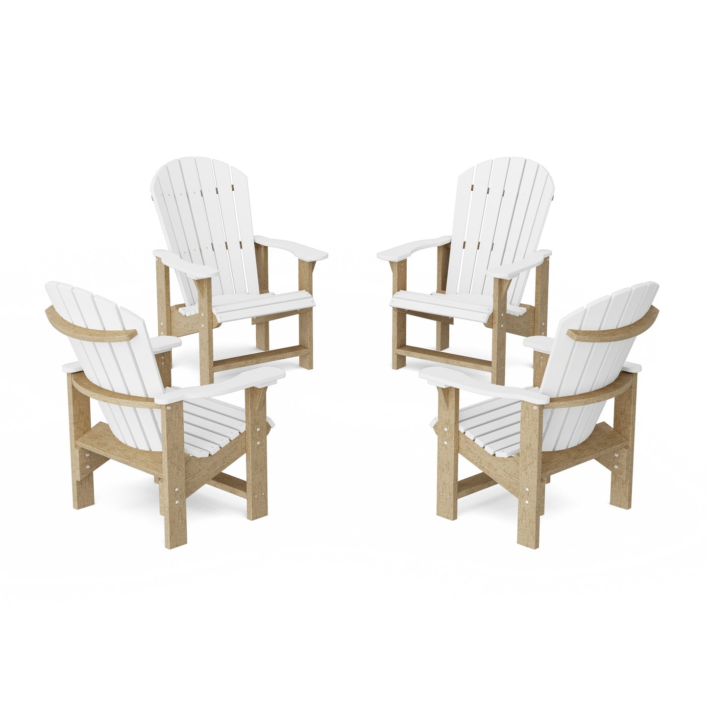 Heritage Upright Adirondack Chairs Set of 4