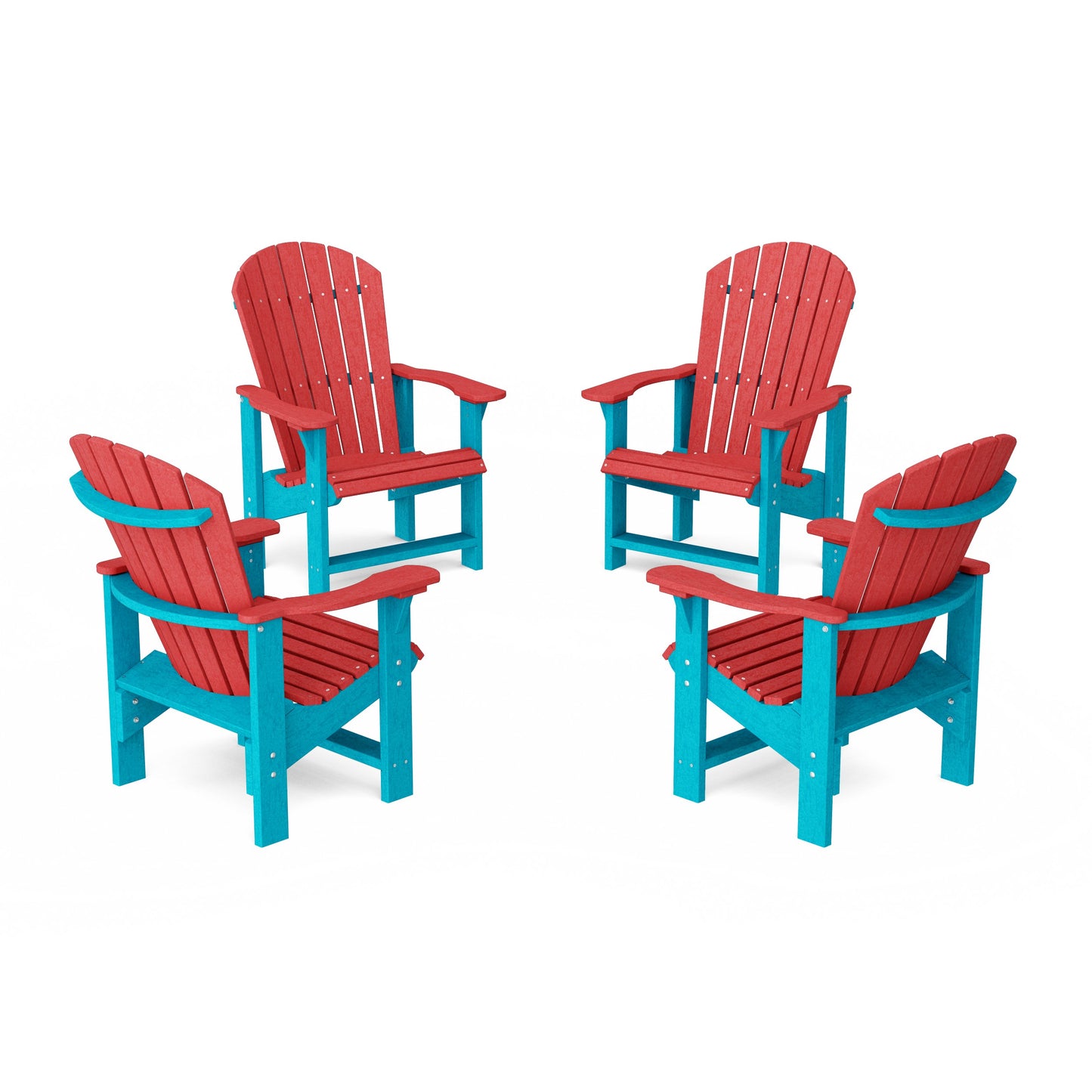 Heritage Upright Adirondack Chairs Set of 4
