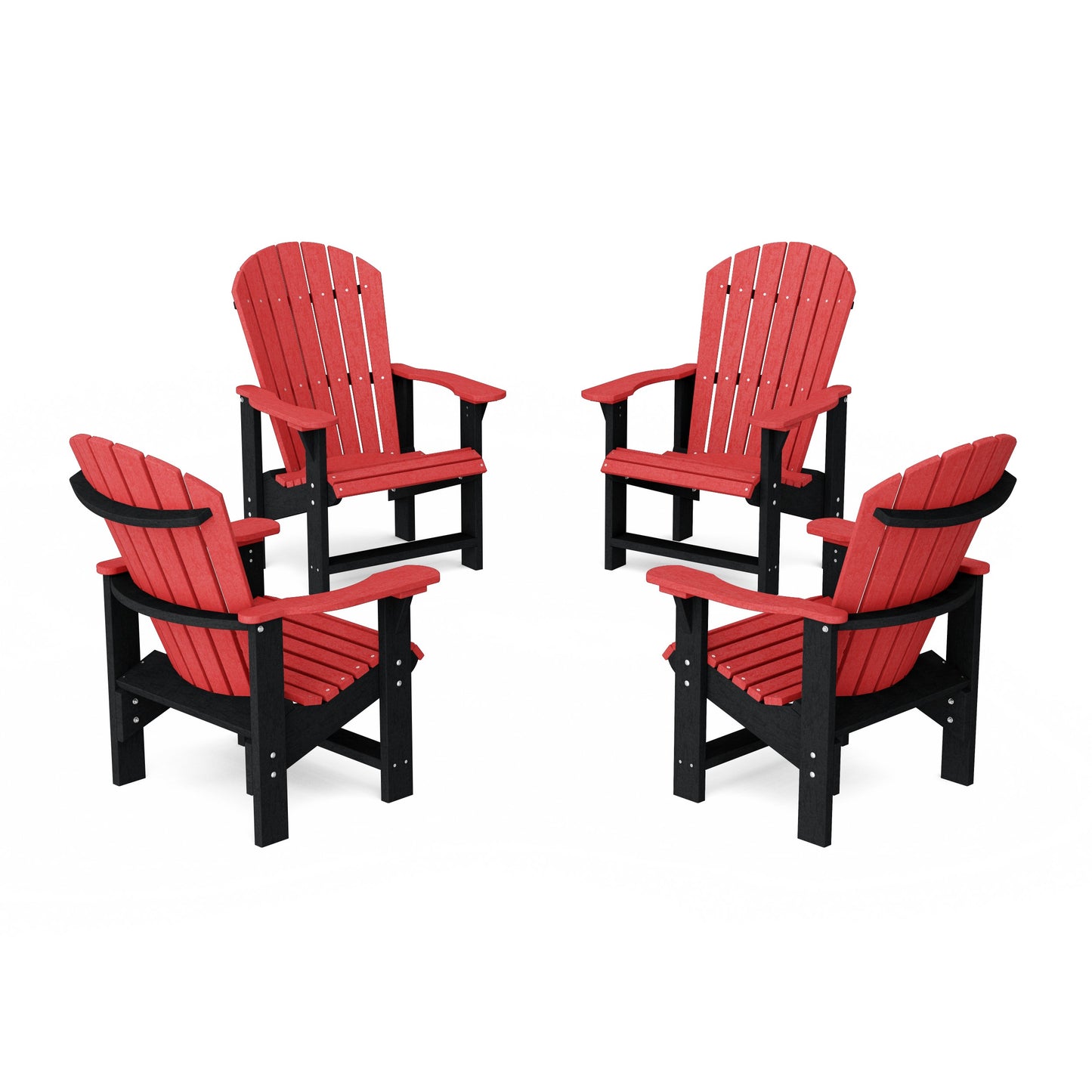 Heritage Upright Adirondack Chairs Set of 4