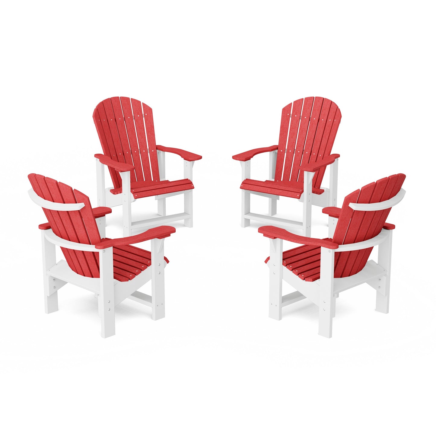 Heritage Upright Adirondack Chairs Set of 4