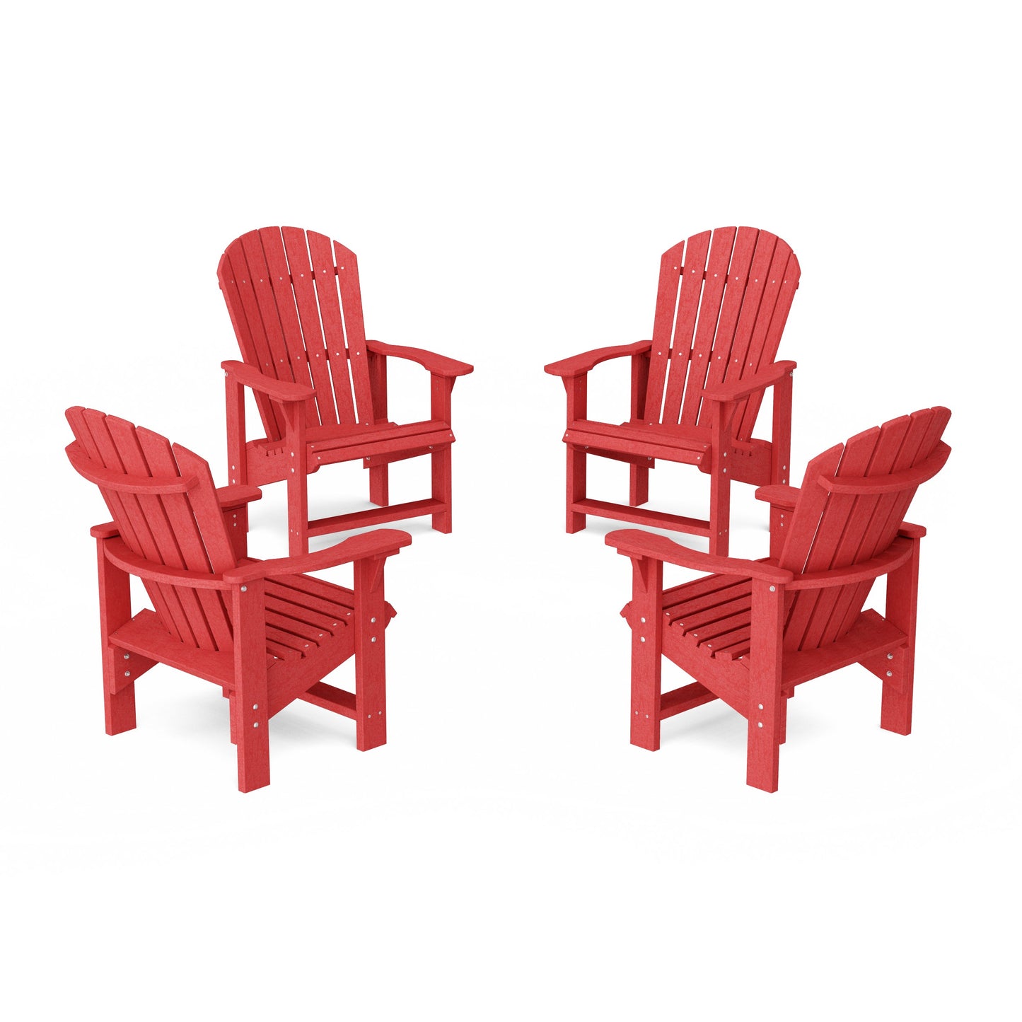 Heritage Upright Adirondack Chairs Set of 4