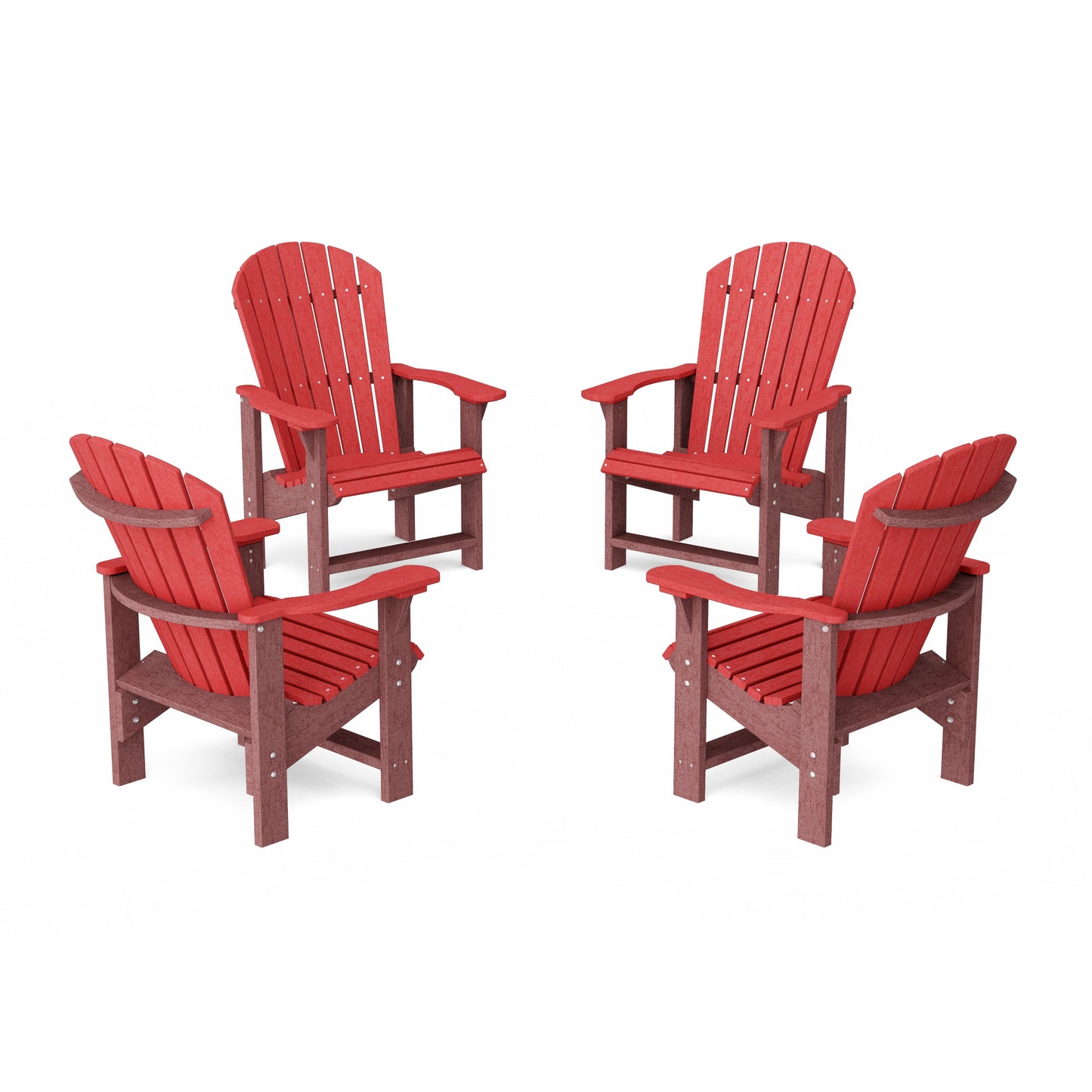 Heritage Upright Adirondack Chairs Set of 4