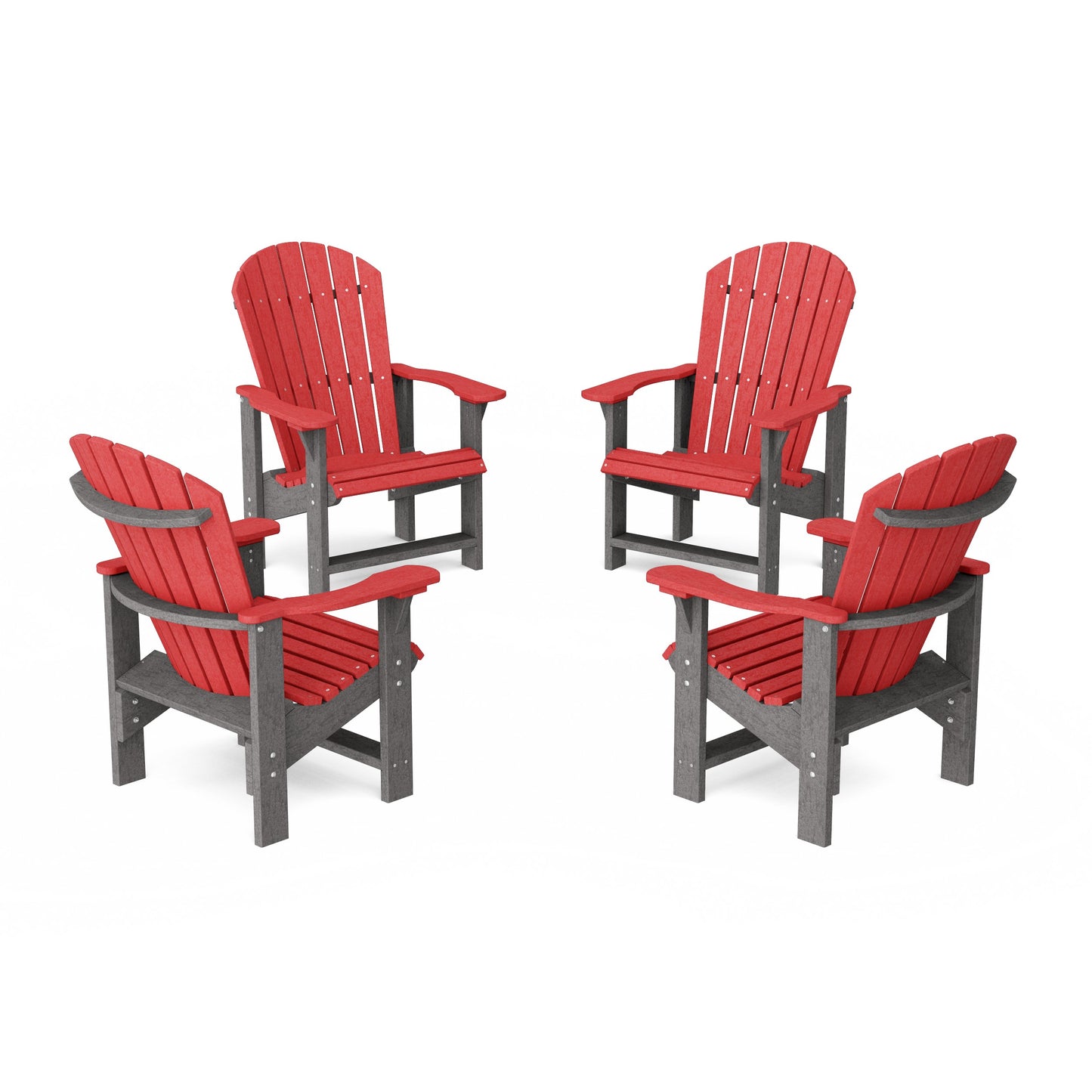 Heritage Upright Adirondack Chairs Set of 4