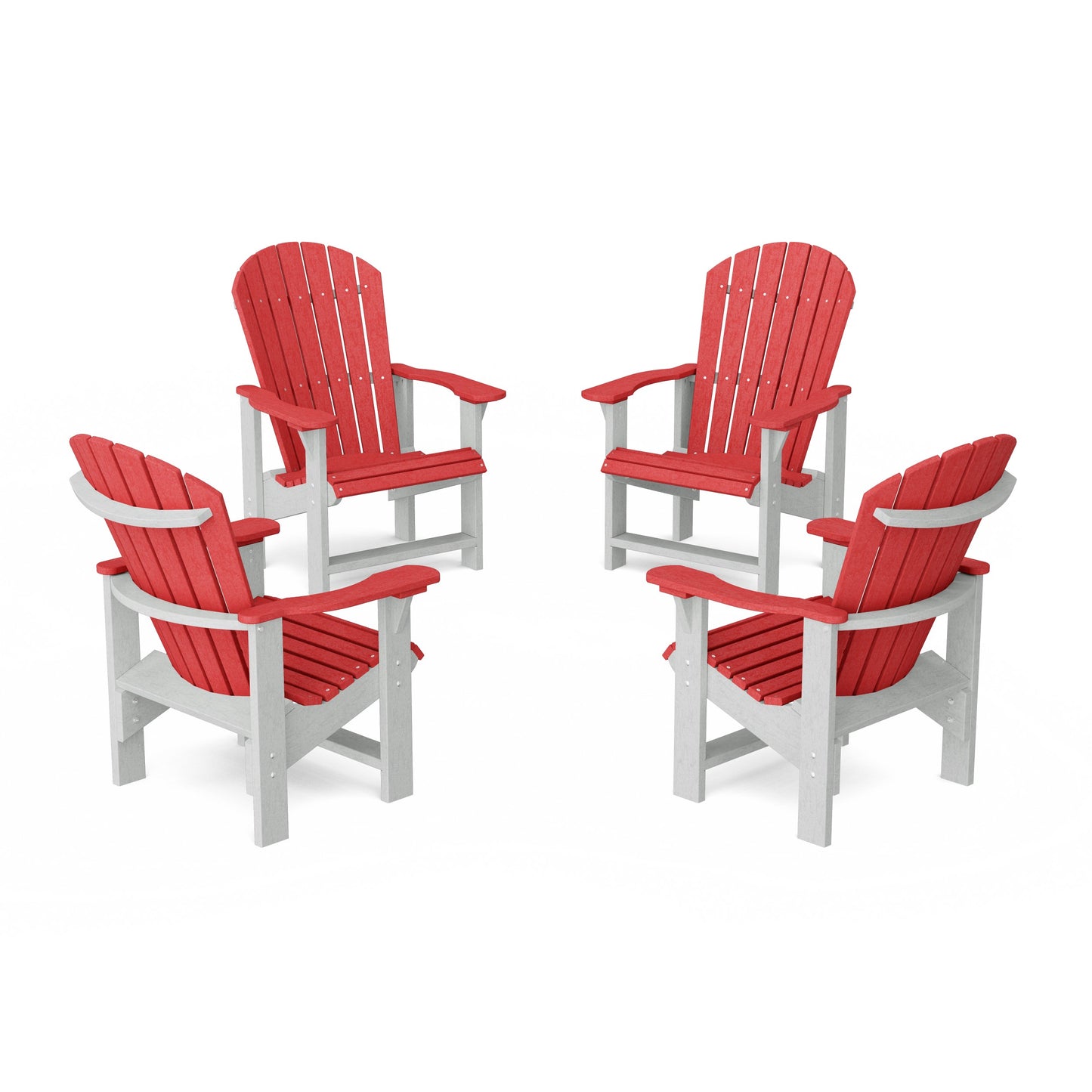 Heritage Upright Adirondack Chairs Set of 4