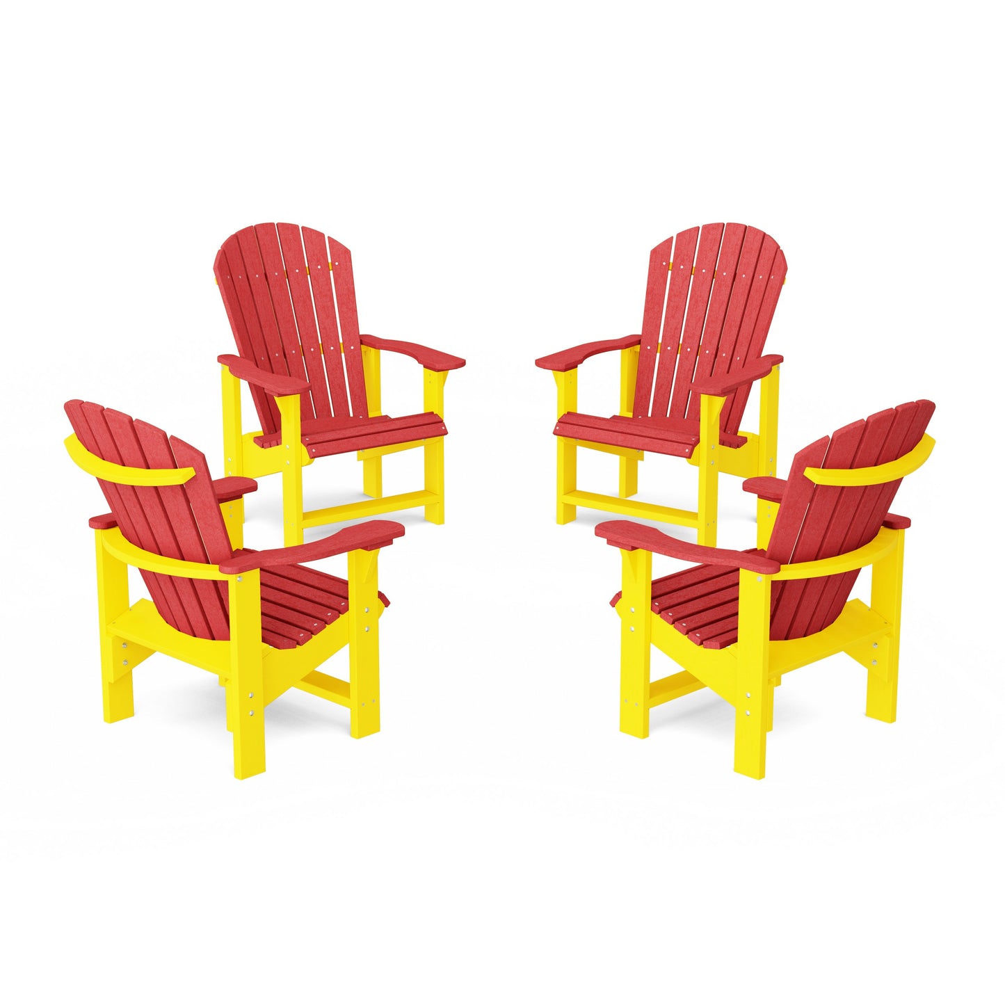 Heritage Upright Adirondack Chairs Set of 4