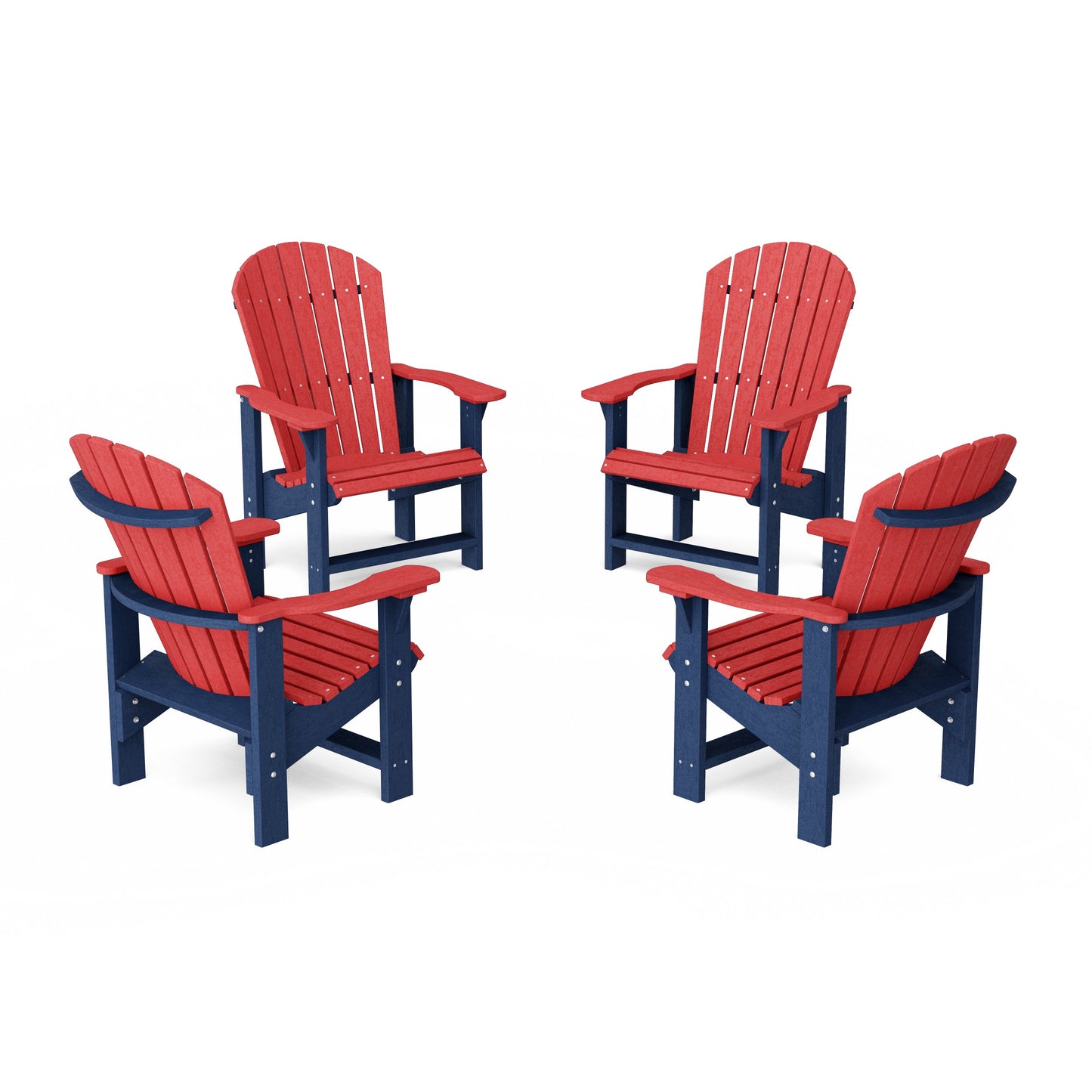 Heritage Upright Adirondack Chairs Set of 4