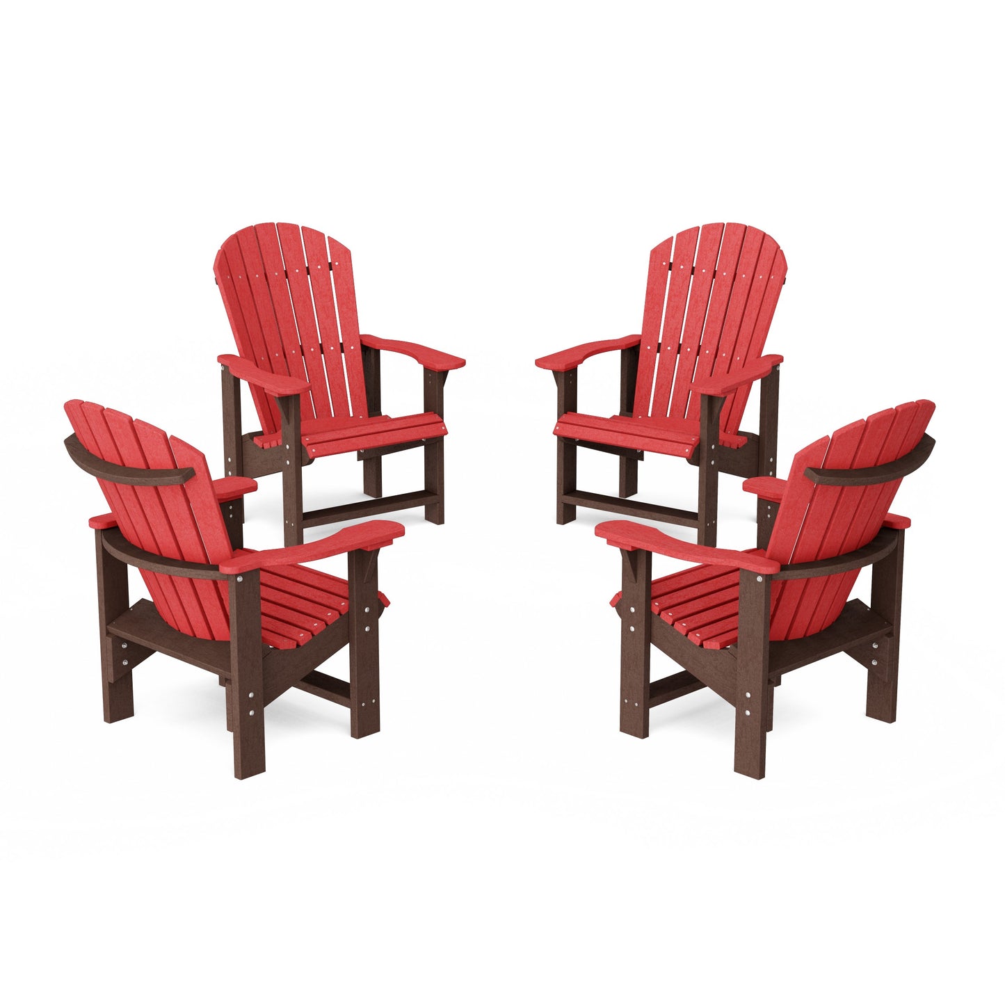 Heritage Upright Adirondack Chairs Set of 4