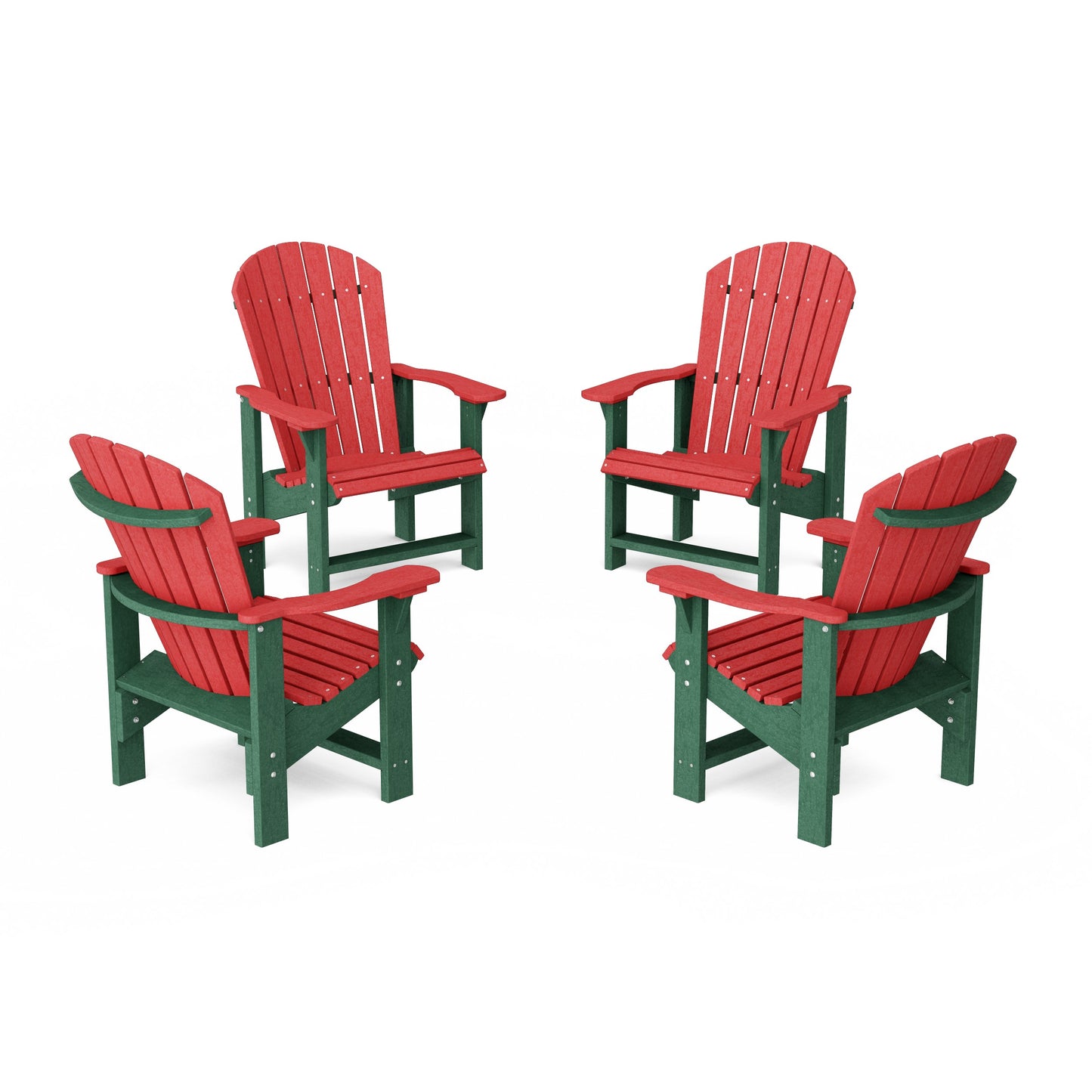 Heritage Upright Adirondack Chairs Set of 4