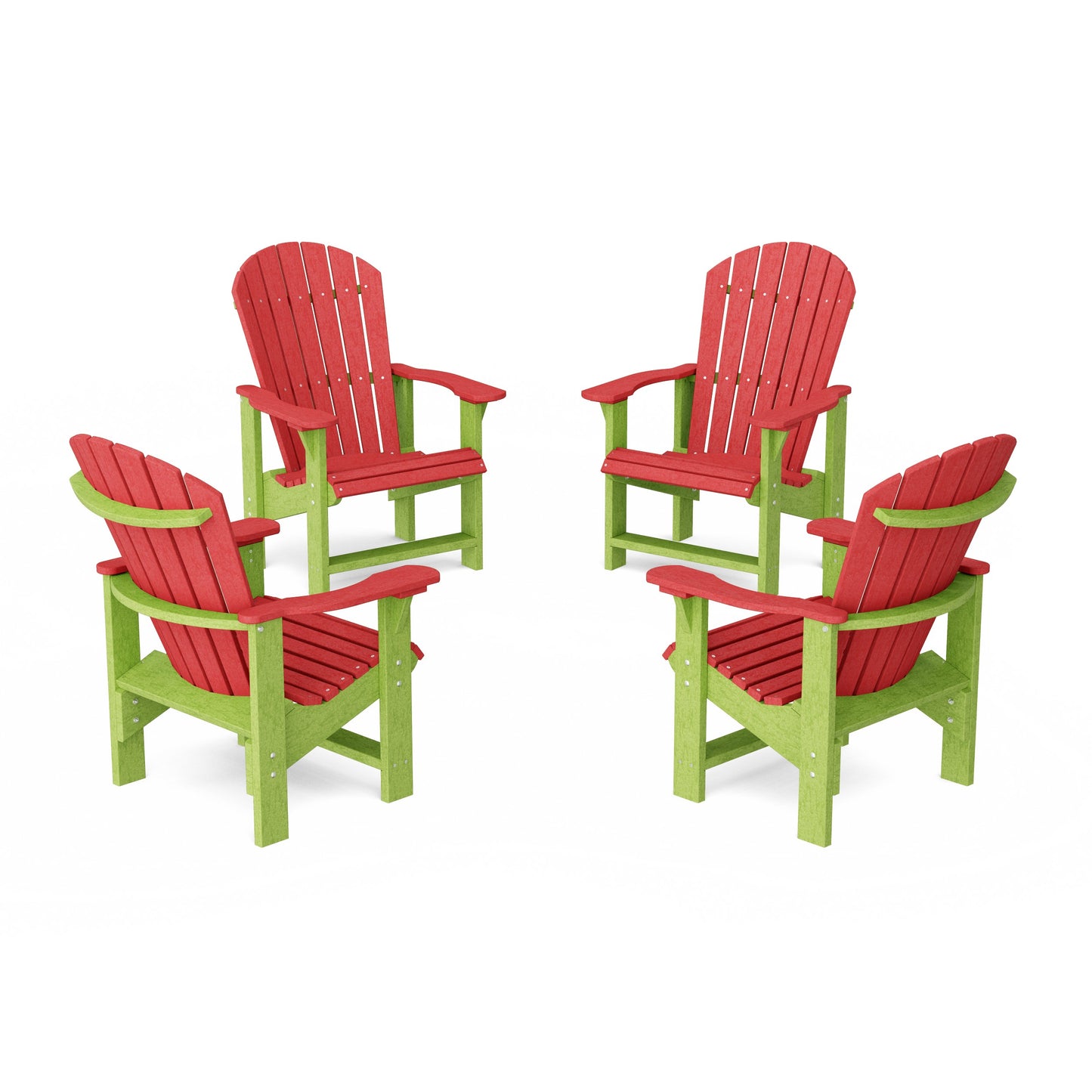 Heritage Upright Adirondack Chairs Set of 4