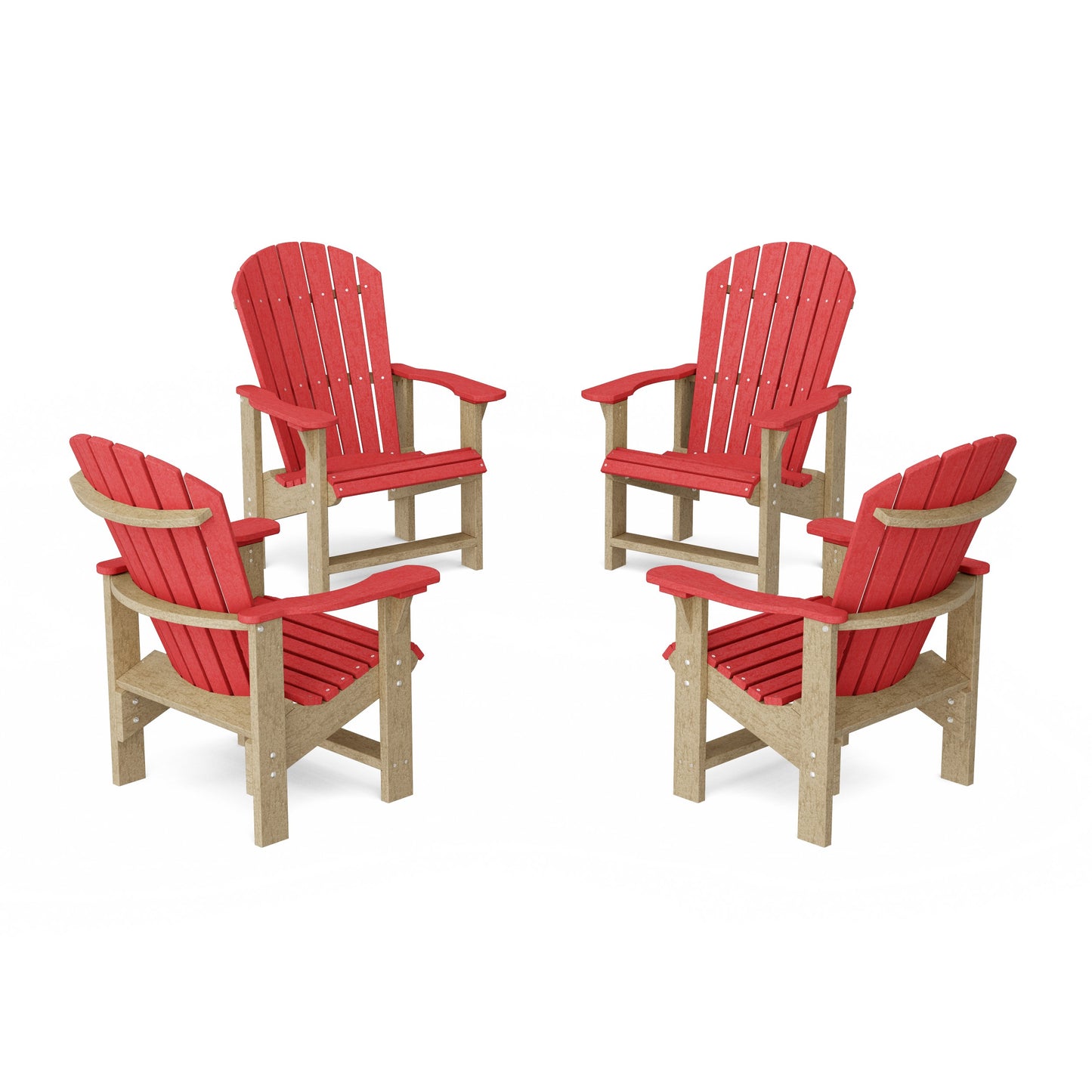 Heritage Upright Adirondack Chairs Set of 4