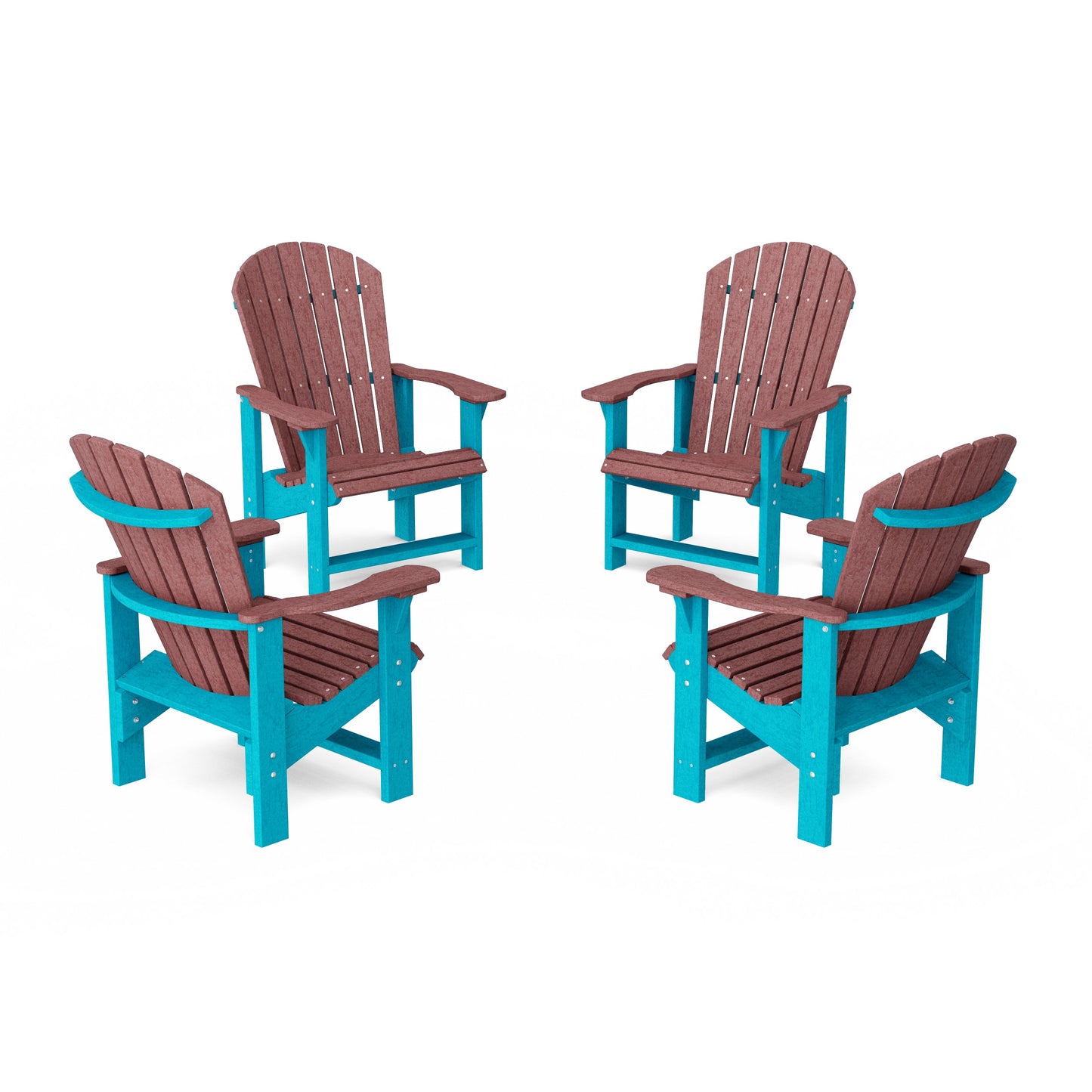 Heritage Upright Adirondack Chairs Set of 4