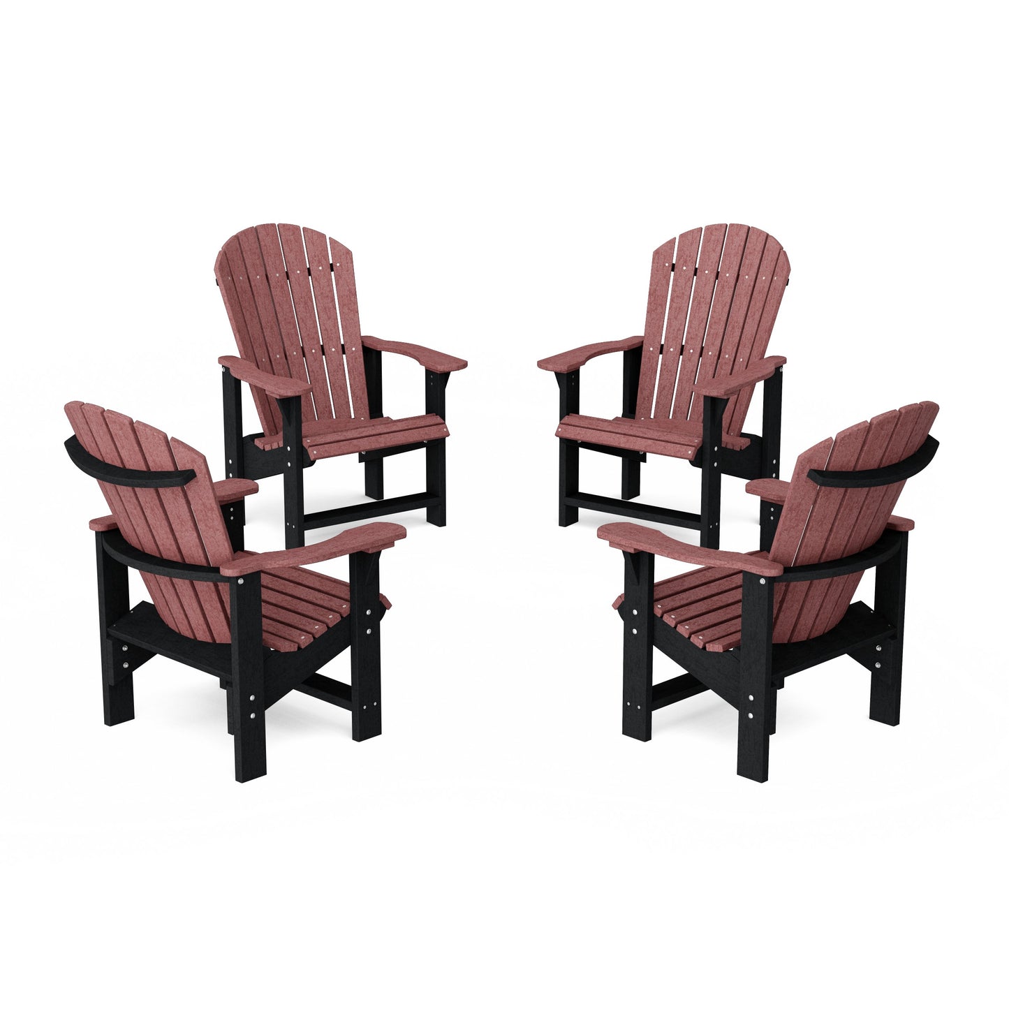 Heritage Upright Adirondack Chairs Set of 4