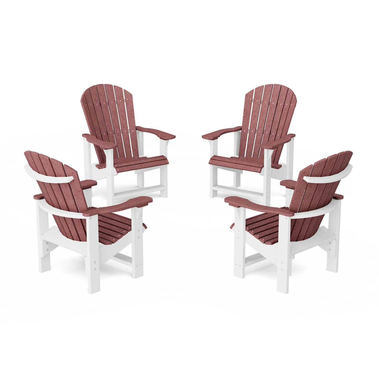 Heritage Upright Adirondack Chairs Set of 4