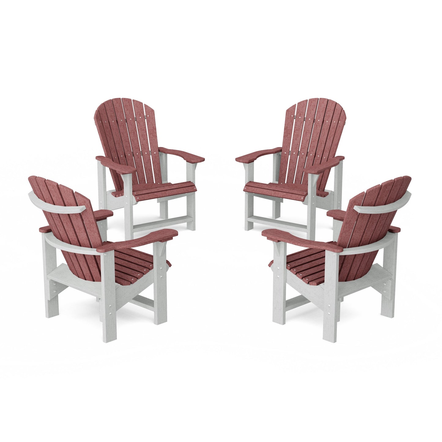 Heritage Upright Adirondack Chairs Set of 4