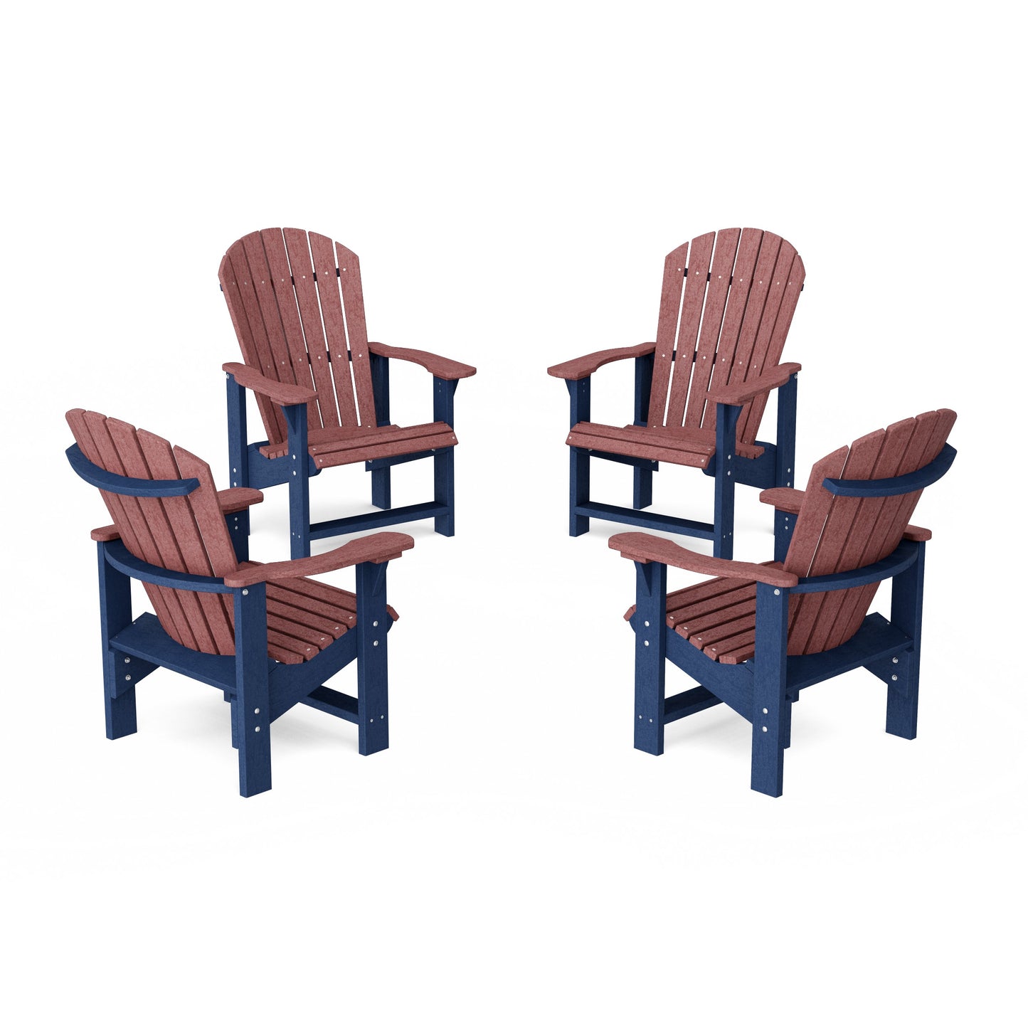 Heritage Upright Adirondack Chairs Set of 4