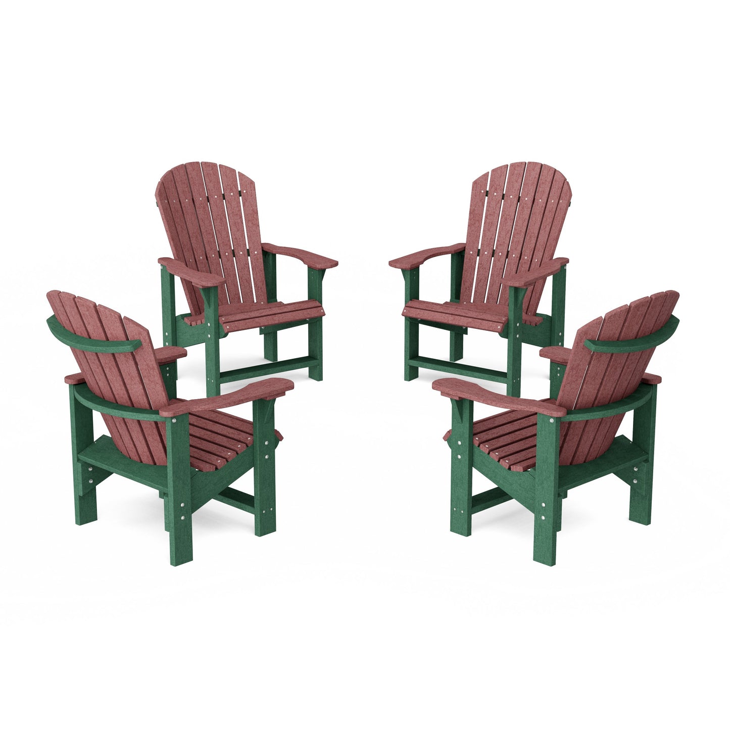 Heritage Upright Adirondack Chairs Set of 4