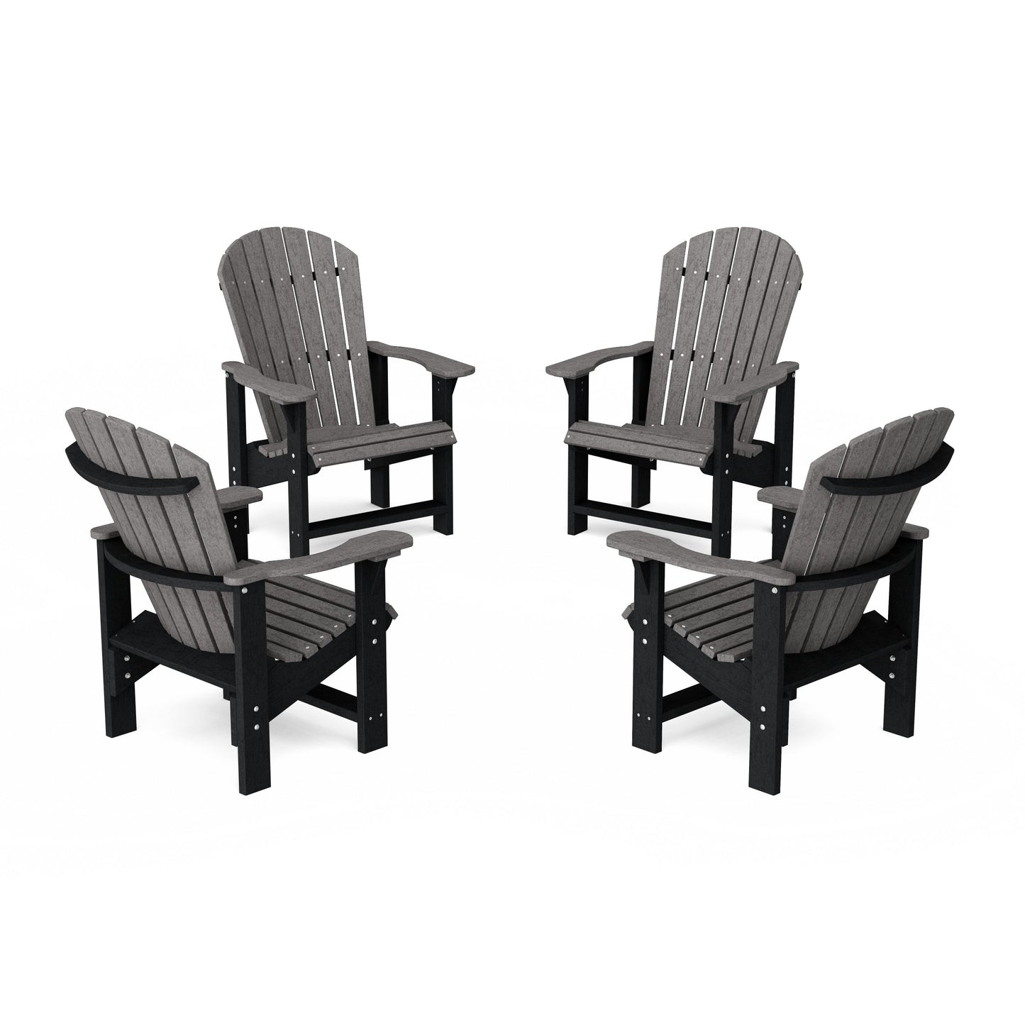 Heritage Upright Adirondack Chairs Set of 4