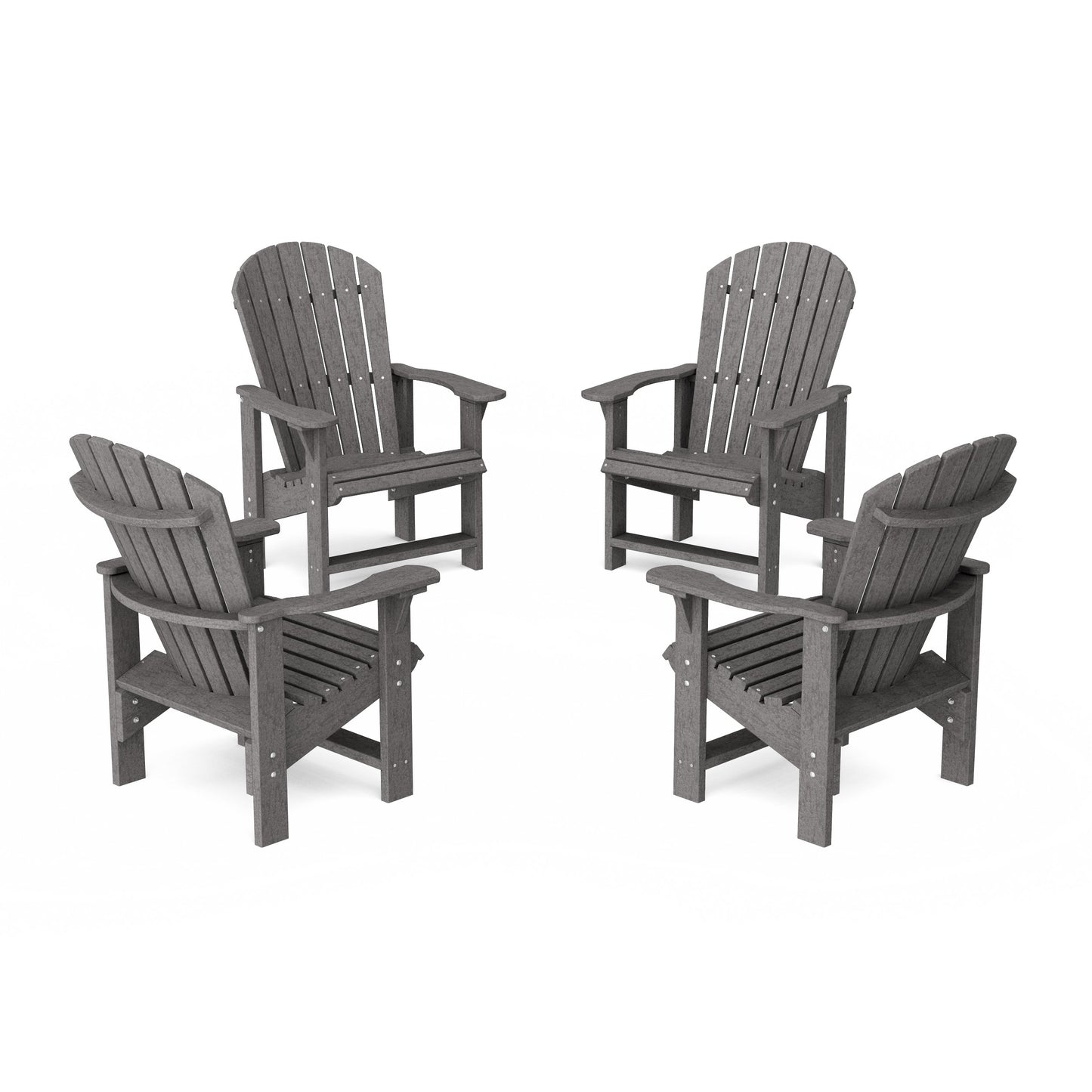 Heritage Upright Adirondack Chairs Set of 4