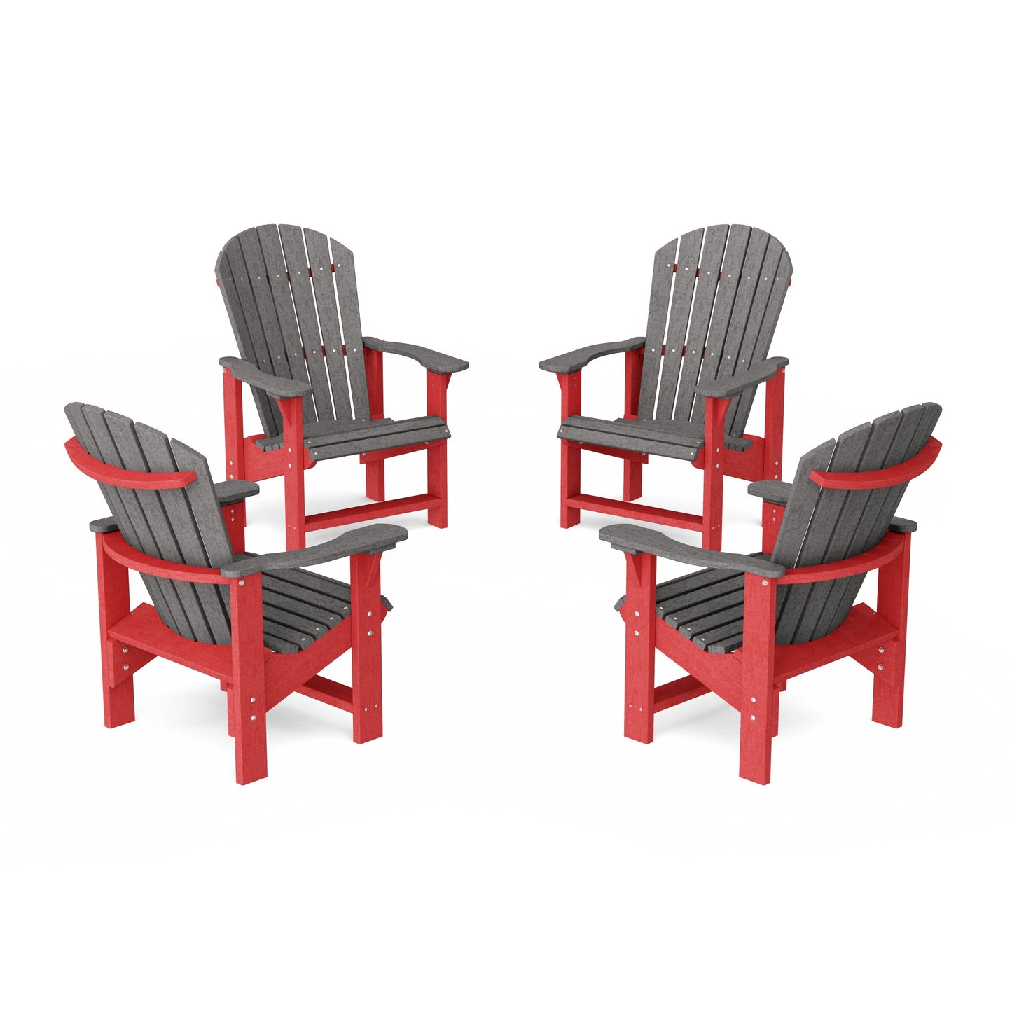 Heritage Upright Adirondack Chairs Set of 4