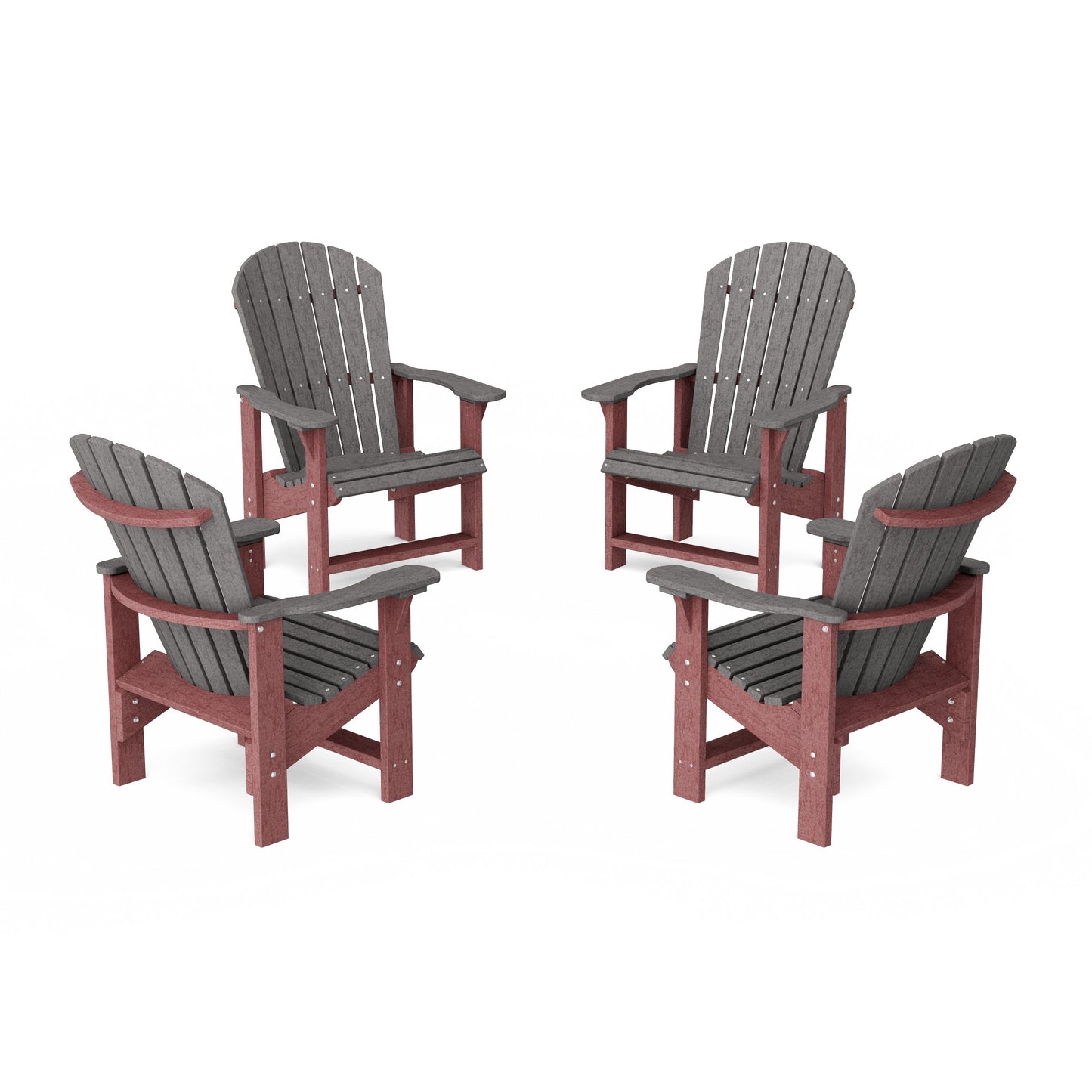Heritage Upright Adirondack Chairs Set of 4