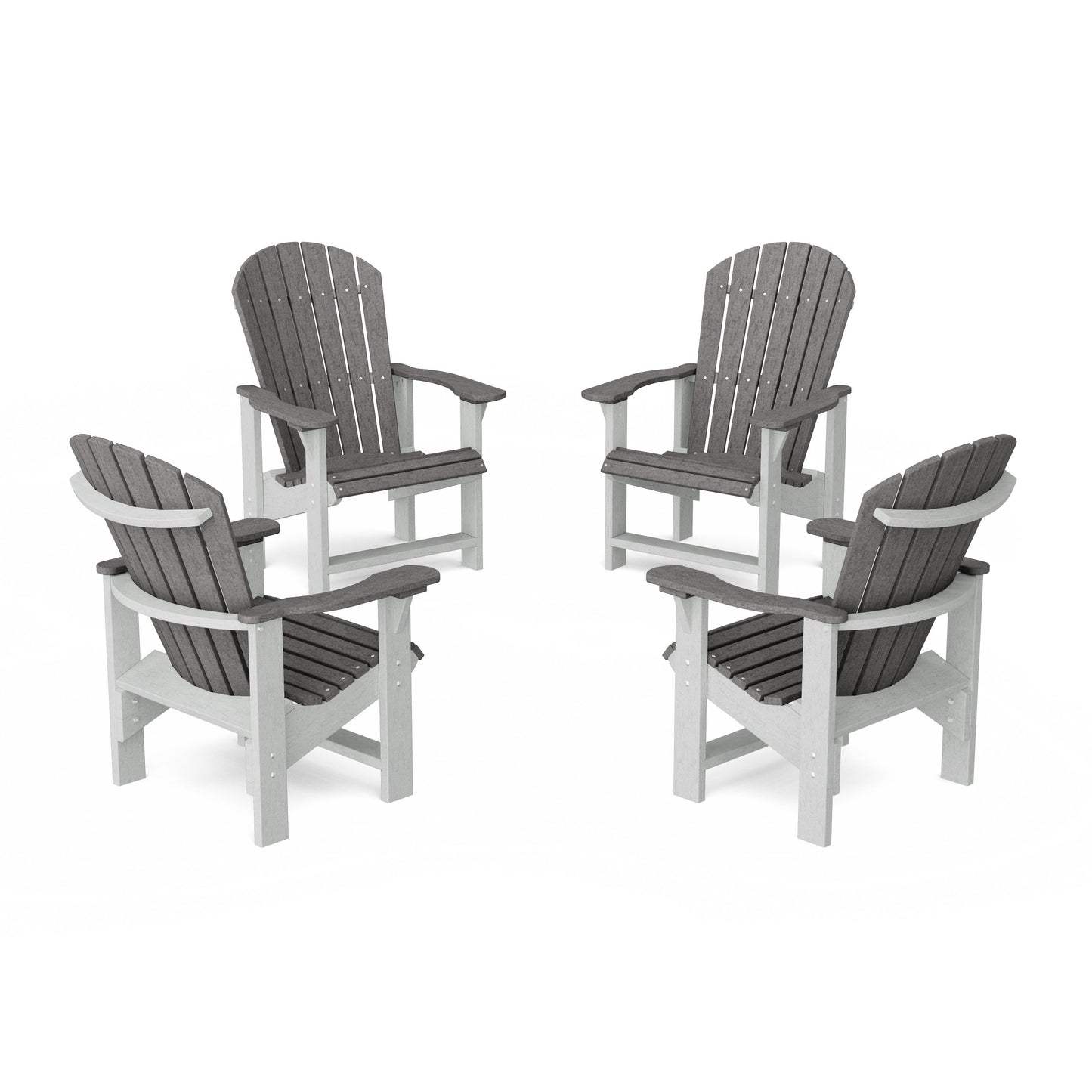Heritage Upright Adirondack Chairs Set of 4