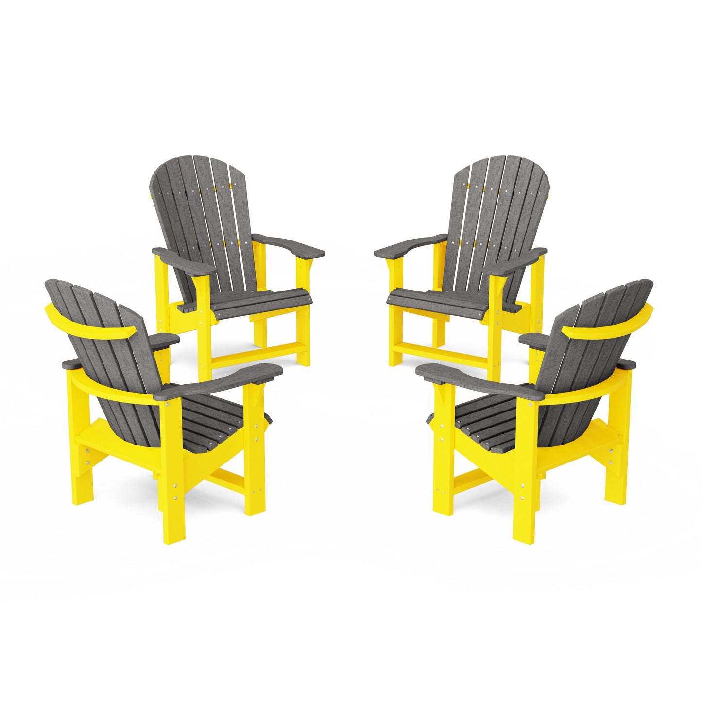 Heritage Upright Adirondack Chairs Set of 4